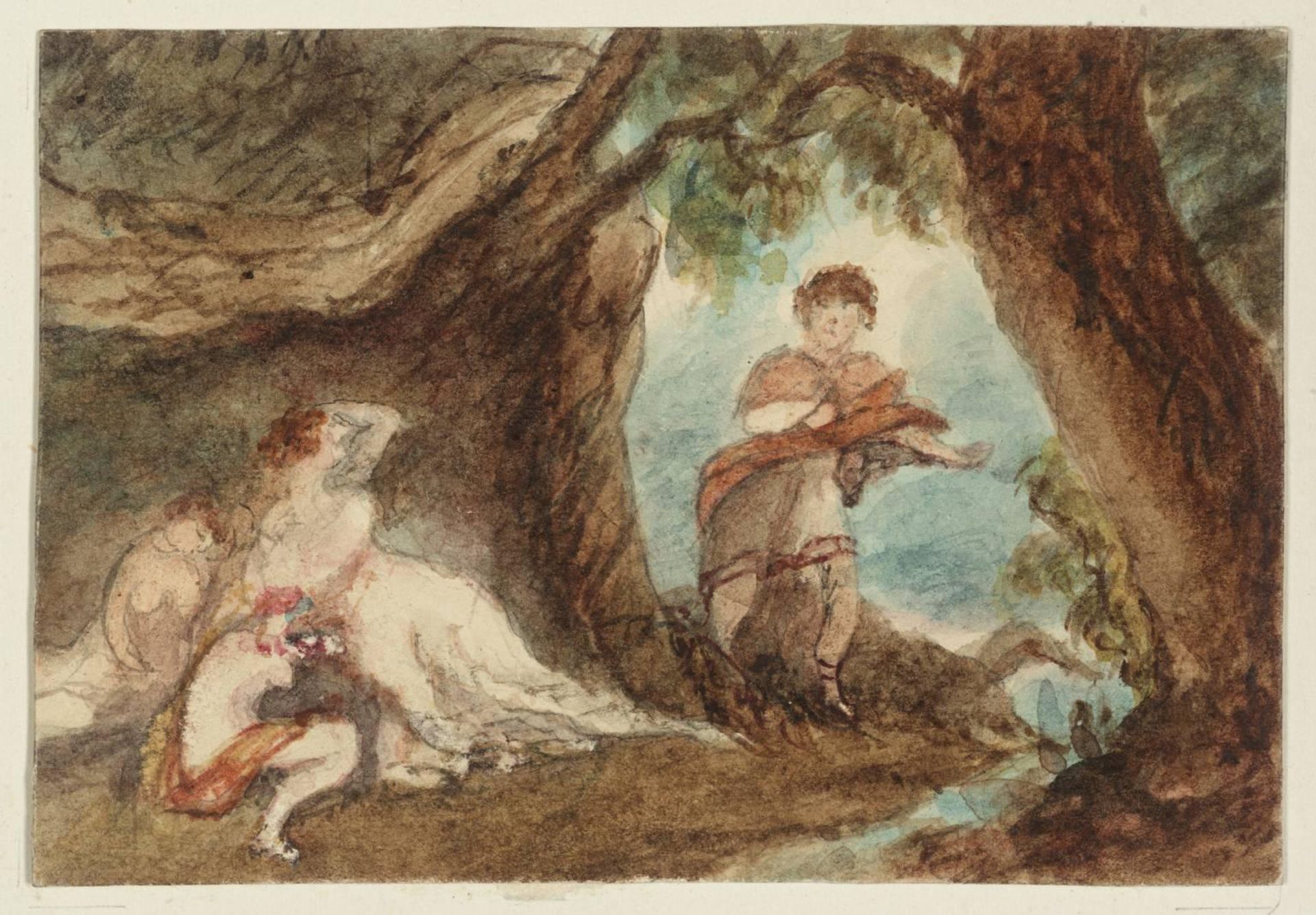 The Cave of Calypso by British School