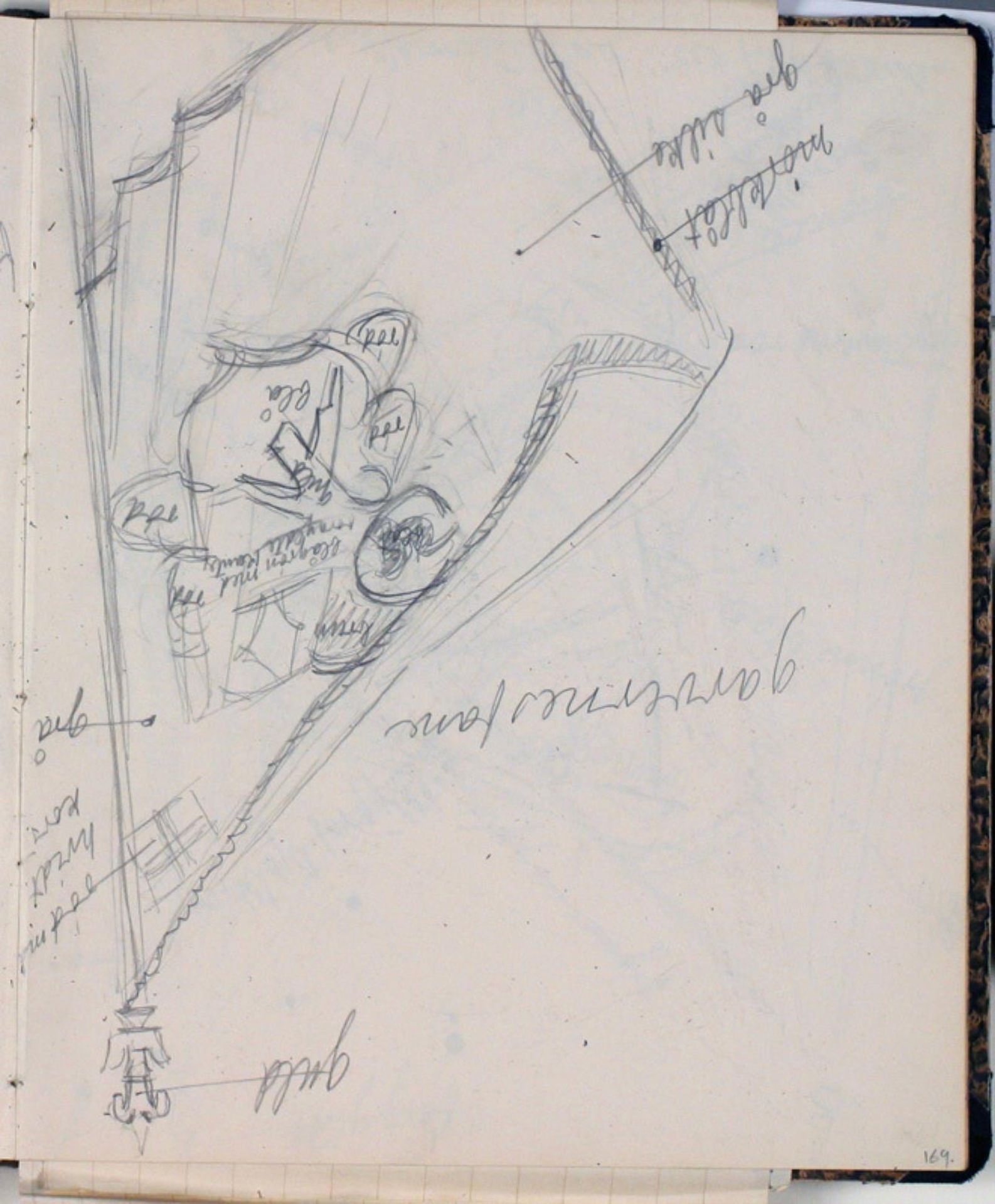 Studie af garverlaugets fane. Farveangivelser by Niels Larsen Stevns