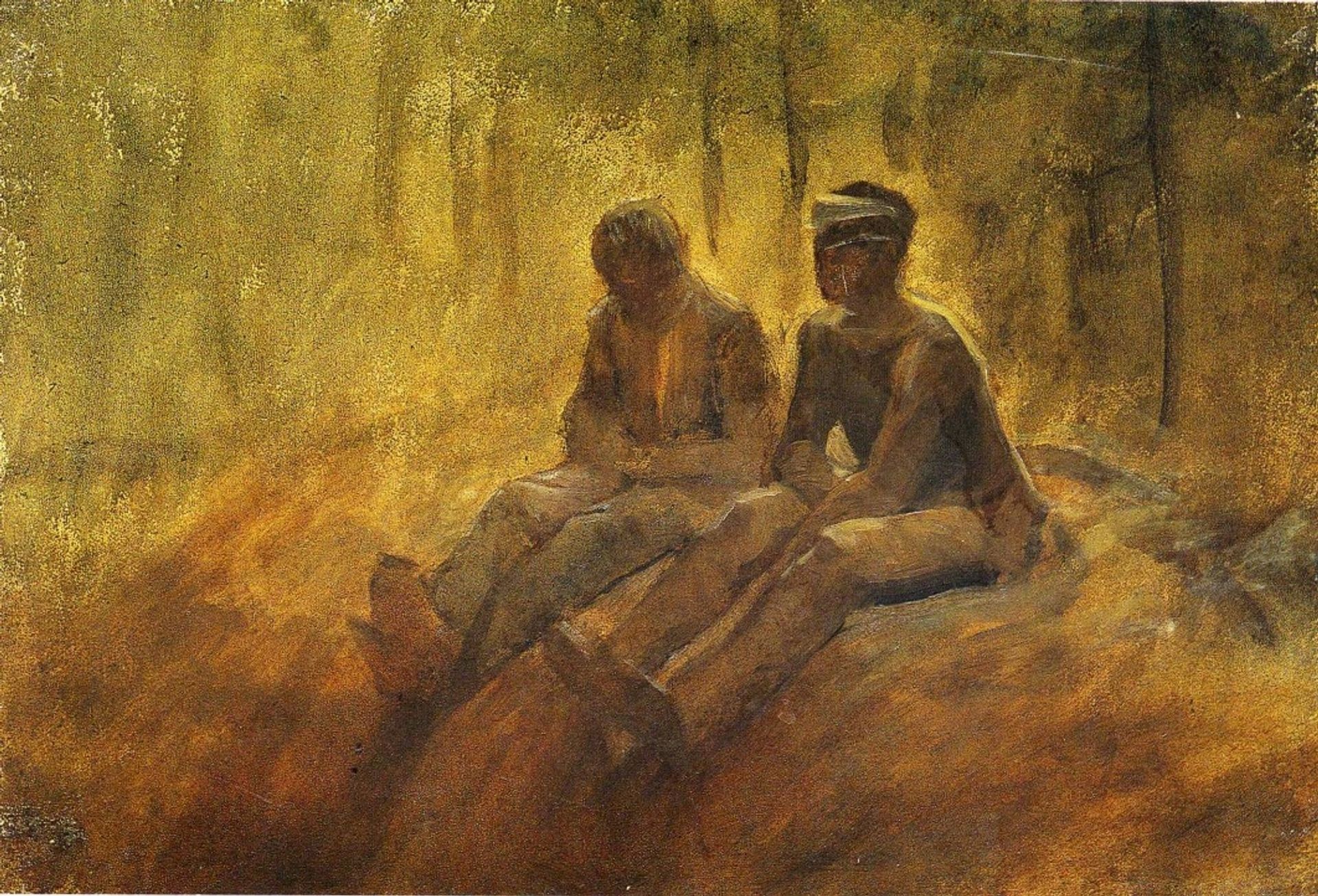 Resting Vagabonds by Laszlo Mednyanszky