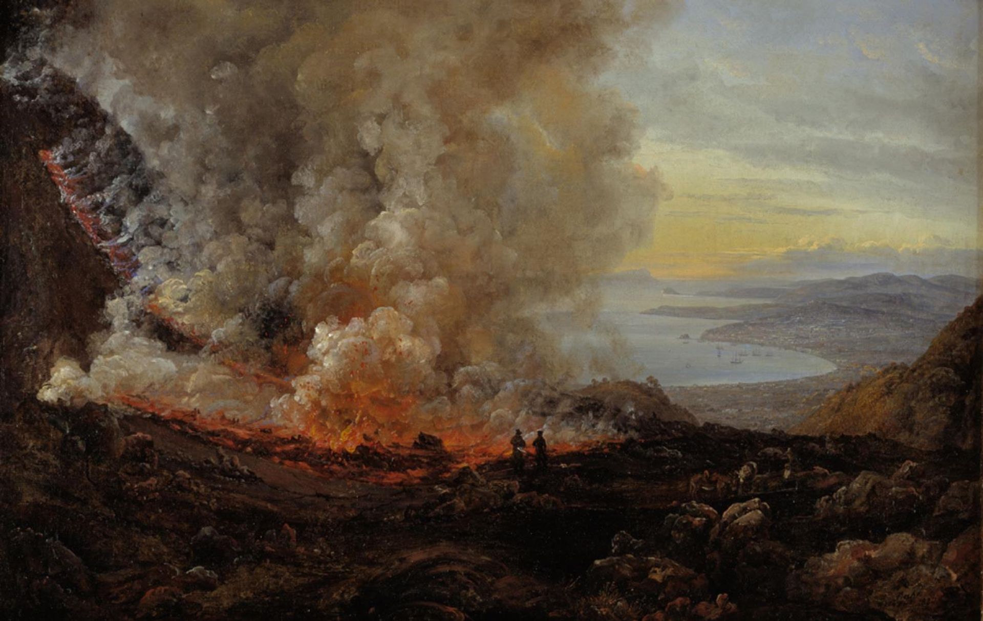 The Eruption of Vesuvius by J.C. Dahl