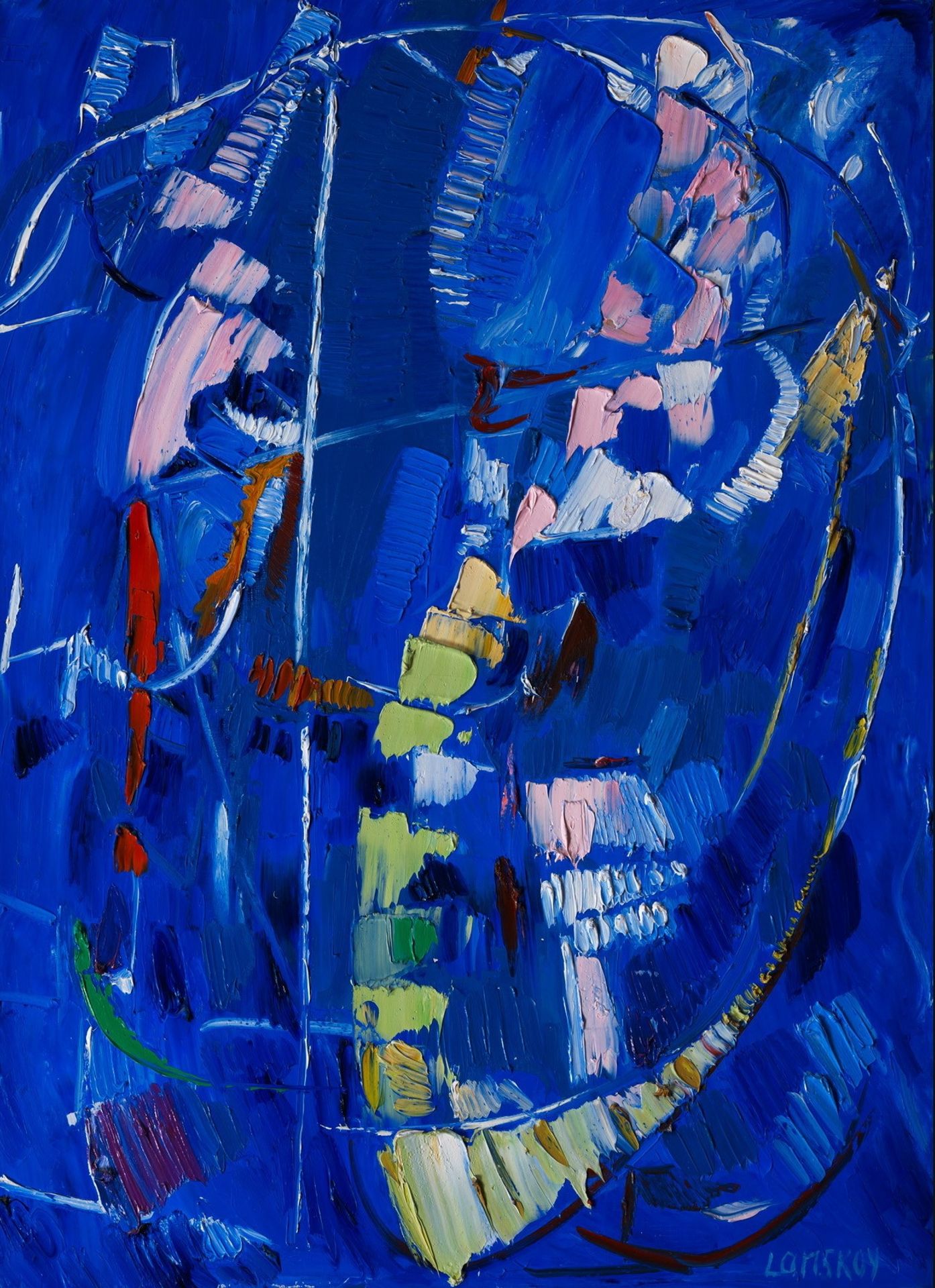 Abstraction bleue by Andre Lanskoy