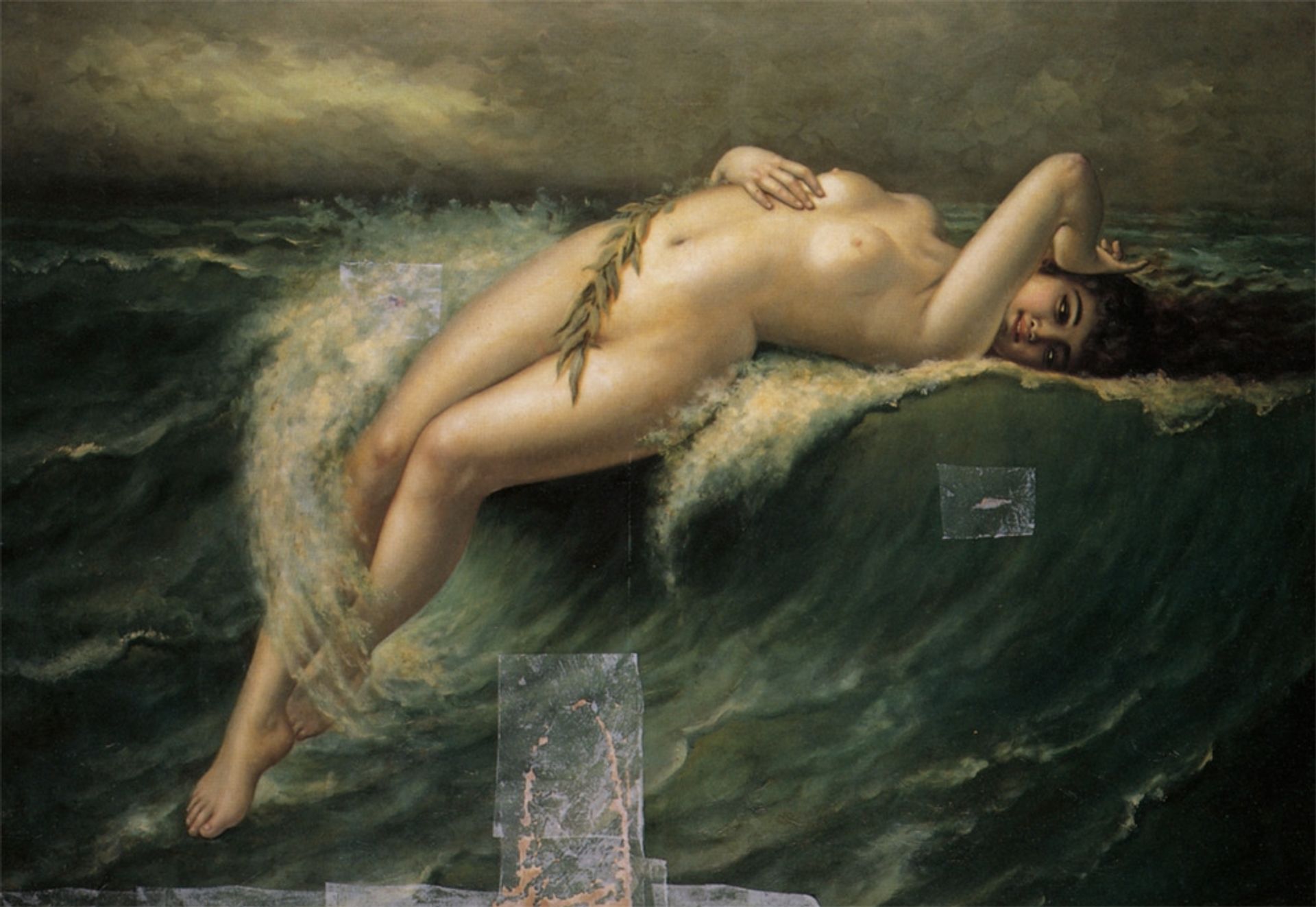 Emportée Par La Crête De La Vague by Guillaume Seignac