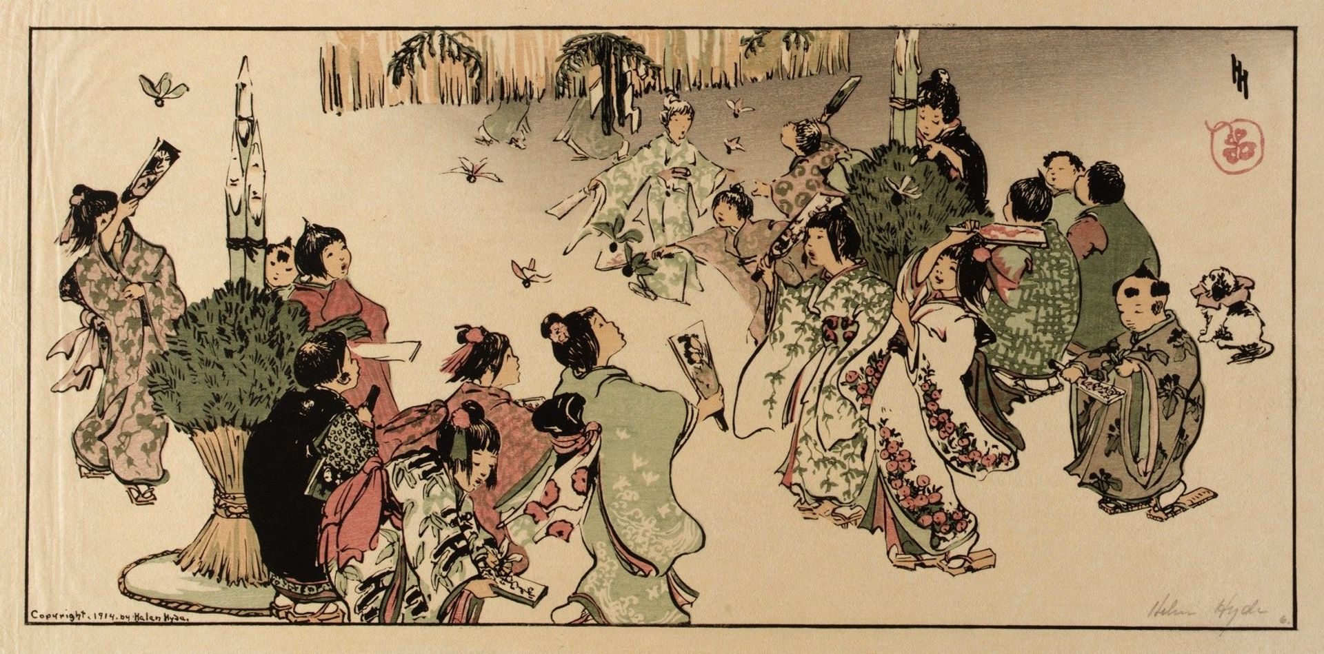 New Year’s Day in Tokyo by Helen Hyde