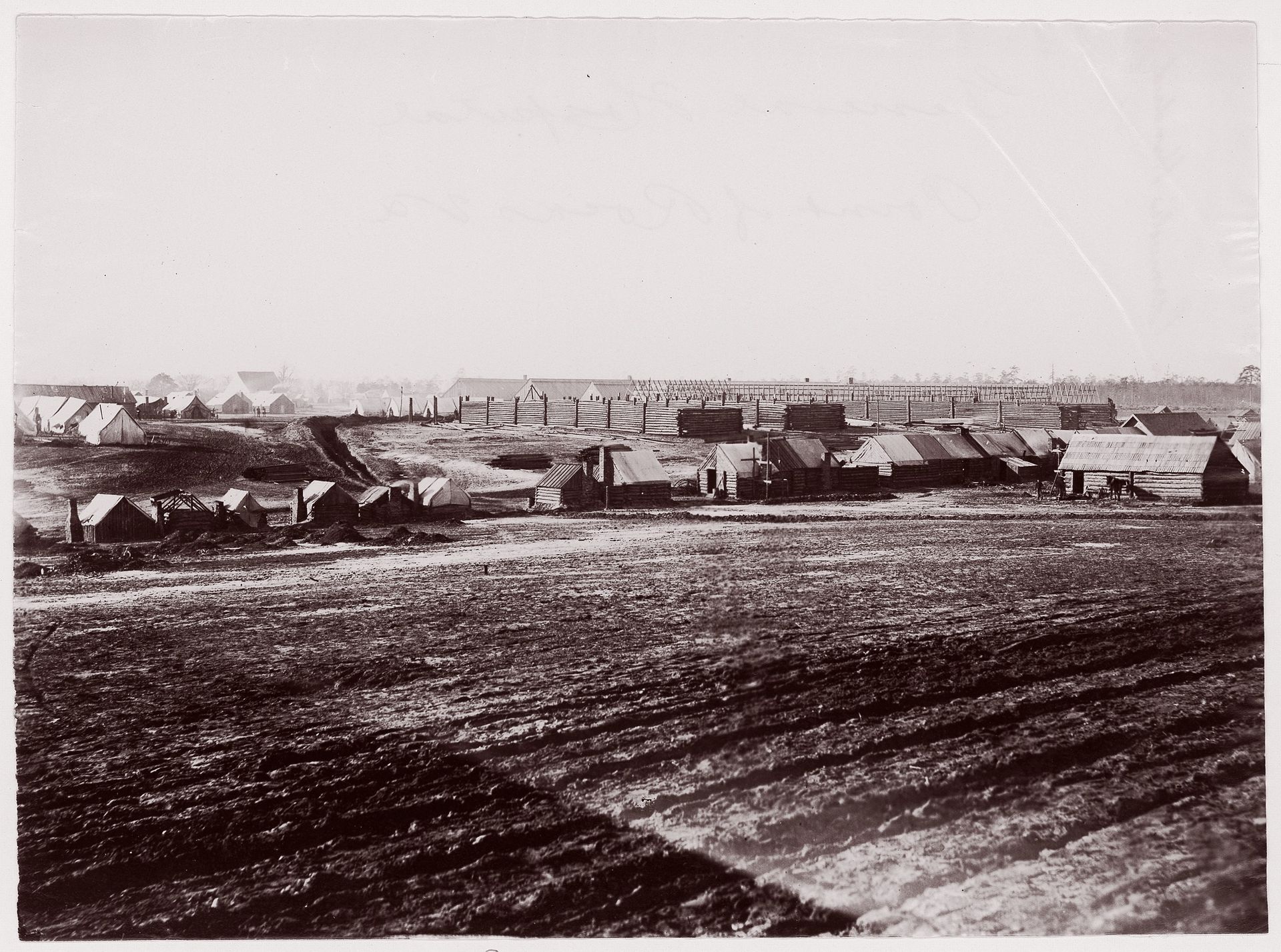 General Hospital, Point of Rocks, Appomattox River below Petersburg by Timothy O'Sullivan