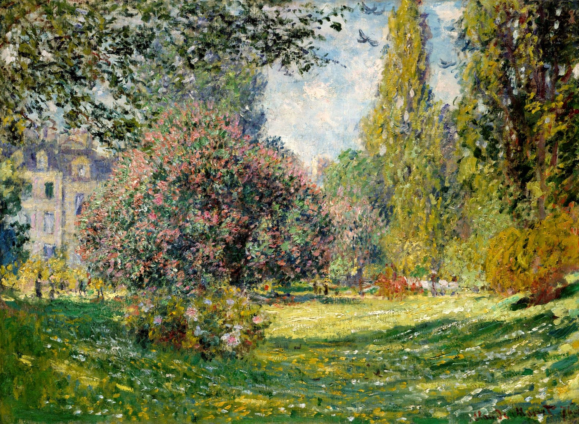 Park Monceau, Paris by Claude Monet
