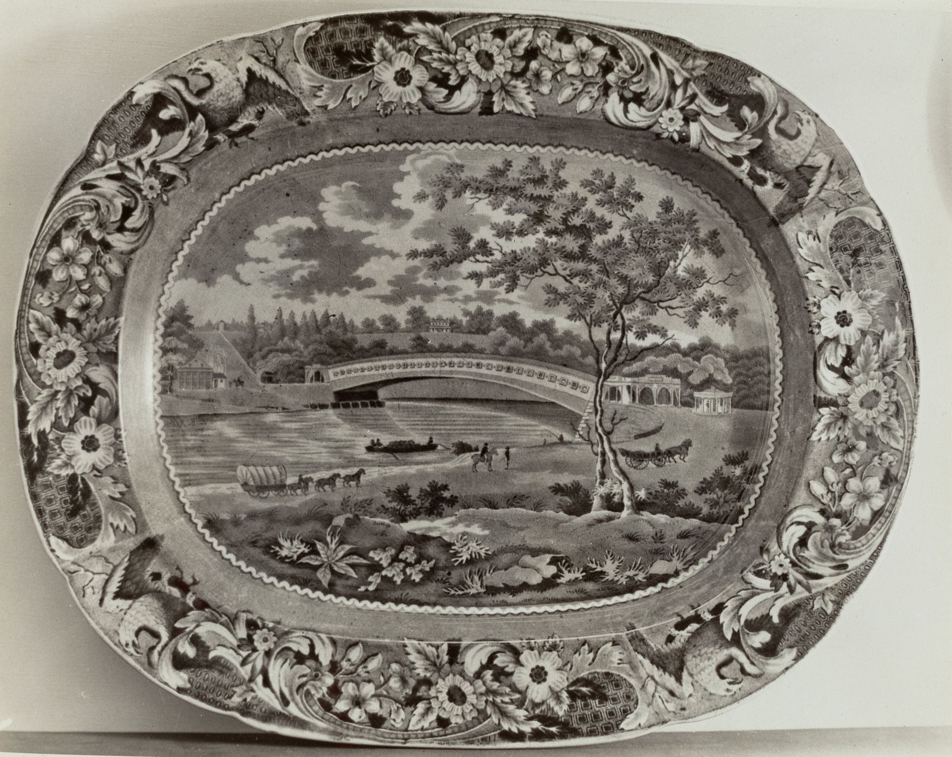 Platter - "Bridge over Skuykill" by Helmut Hiatt