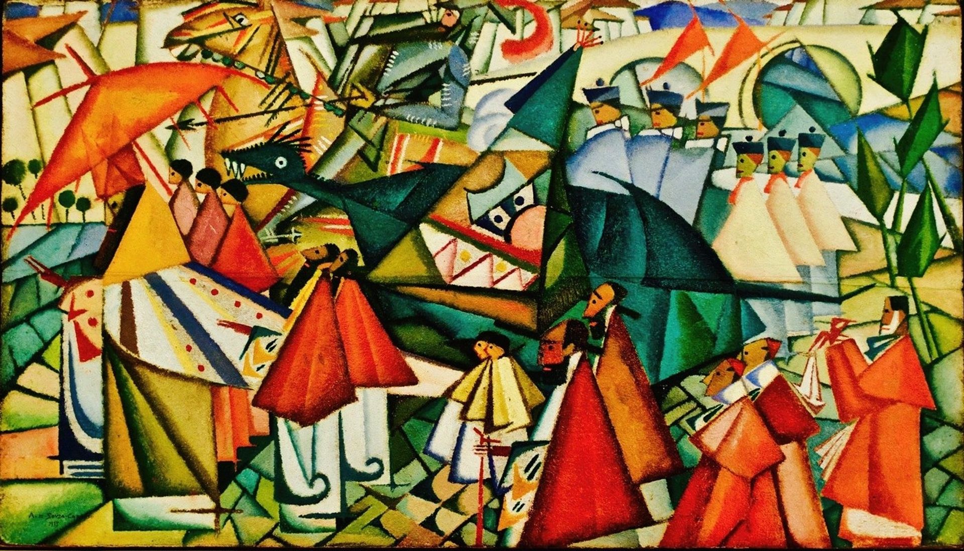 Corpus Christi Procession by Amadeo de Souza-Cardoso