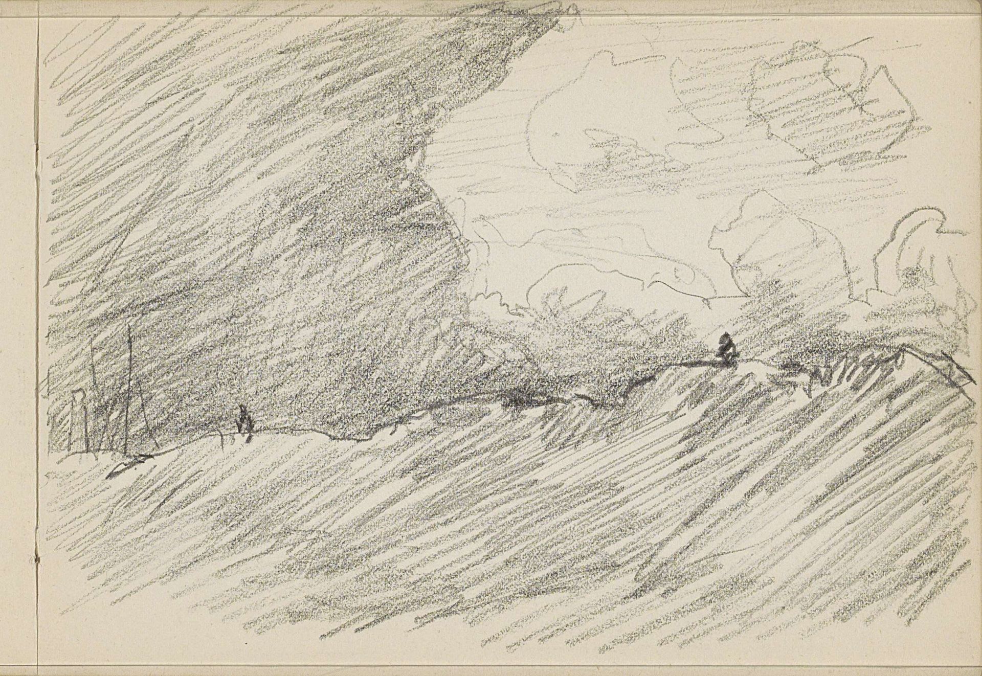 Twee figuren in de duinen by Alexander Shilling