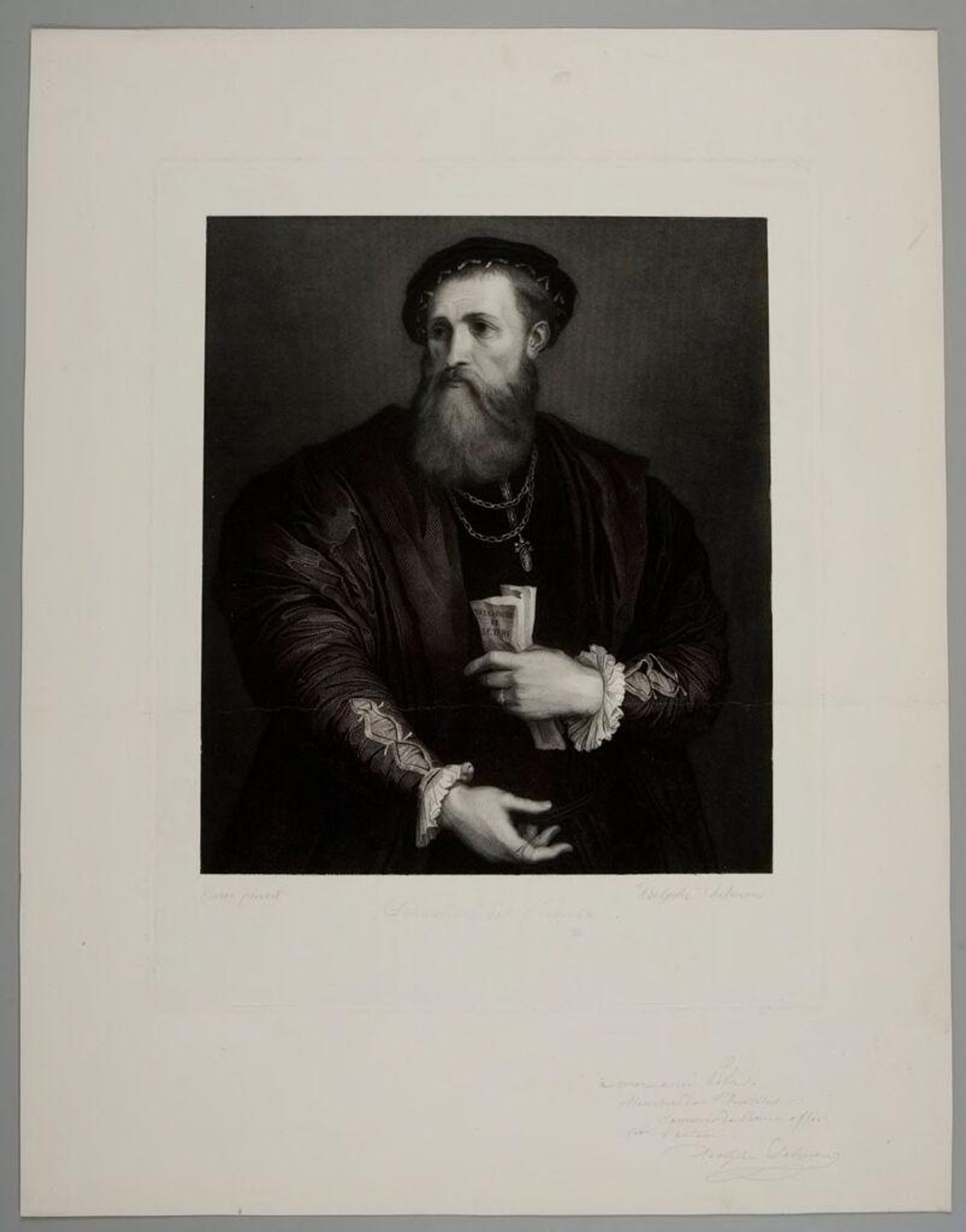 Sebastiano del Piombo by Louis Adolphe Salmon