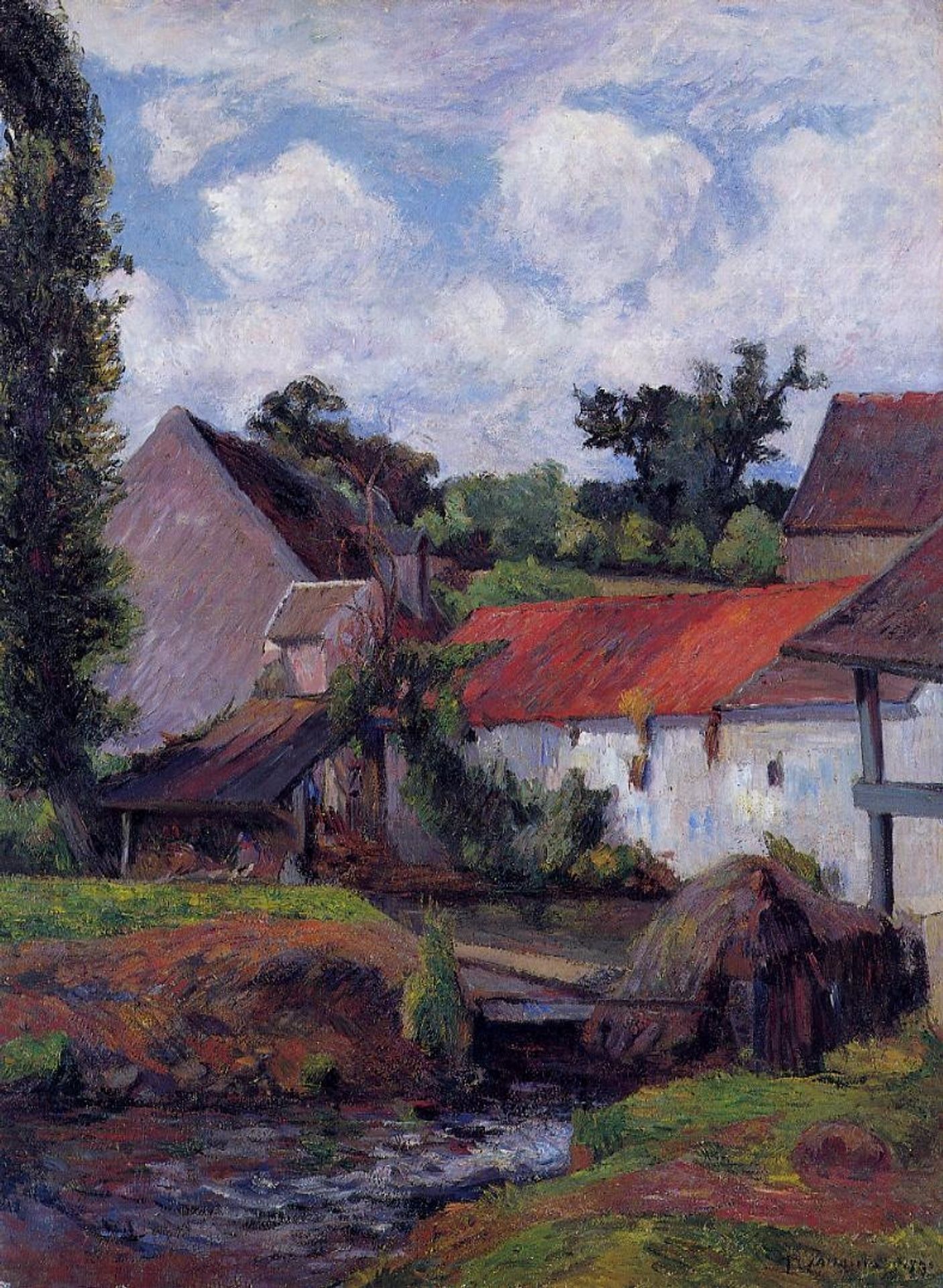 Farm in Osny by Paul Gauguin