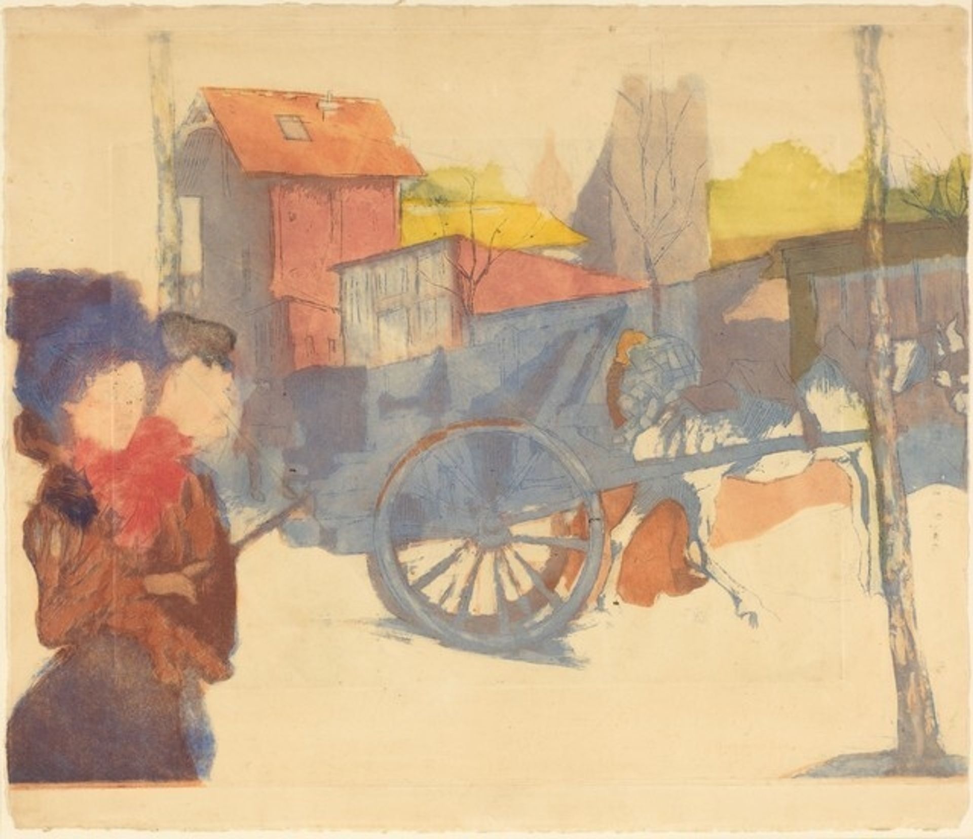 Maquis Caulaincourt ou le Tombereau by Jacques Villon