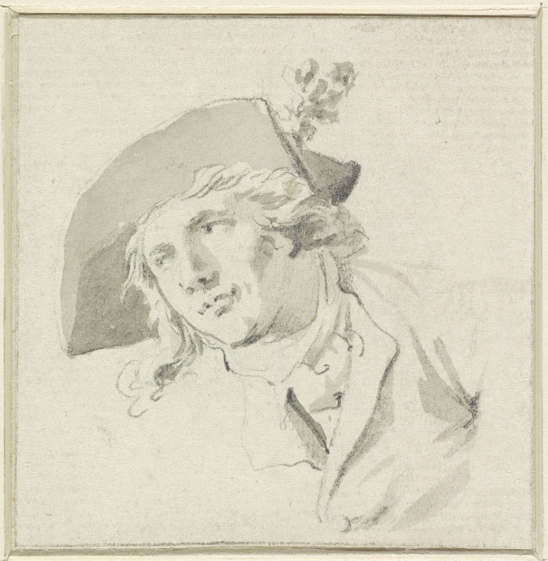 Zelfportret (?) van Jacques Kuyper by Jacques Kuyper