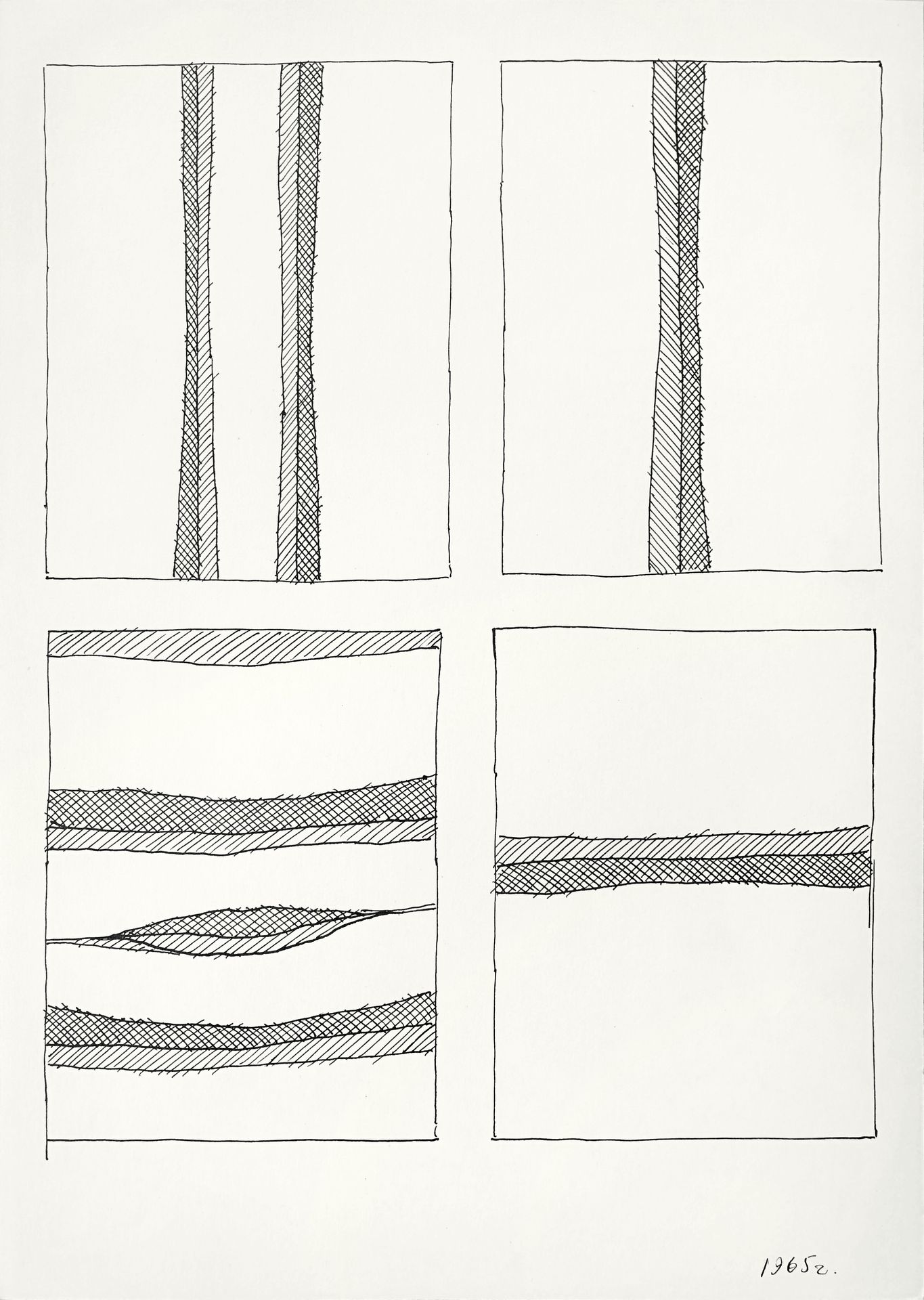 Four Abstract Compositions (Sketches) by Hryhorii Havrylenko