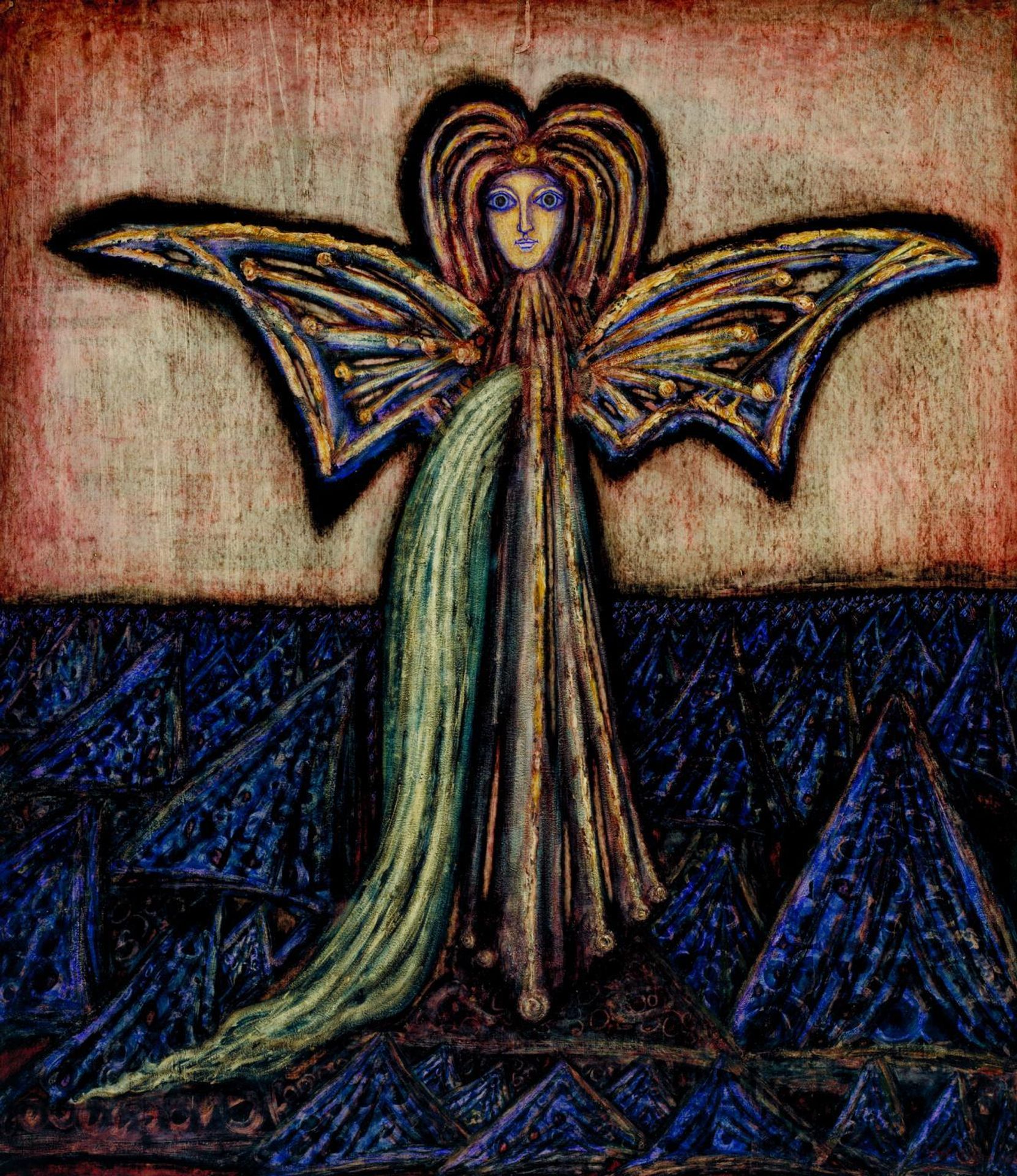 The Angel of the Flowing Light by  Cecil Collins