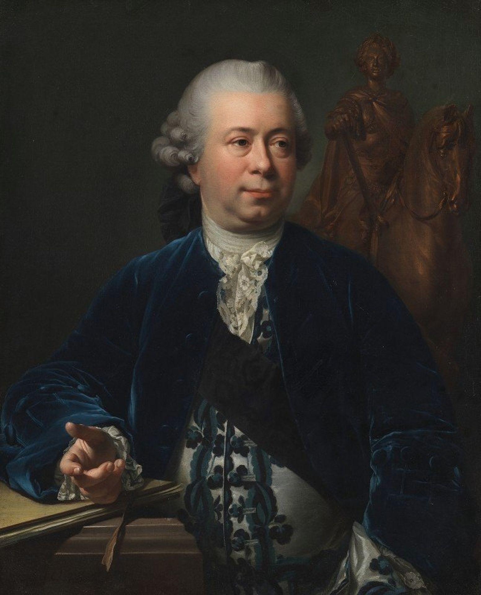 The Sculptor Jacques-François-Joseph Saly by Jens Juel