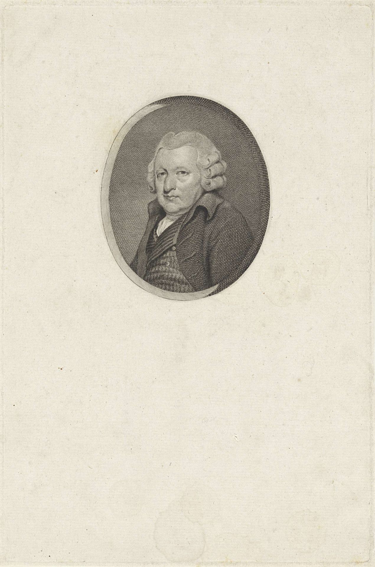 Portret van Koenraad Hovens by Reinier Vinkeles