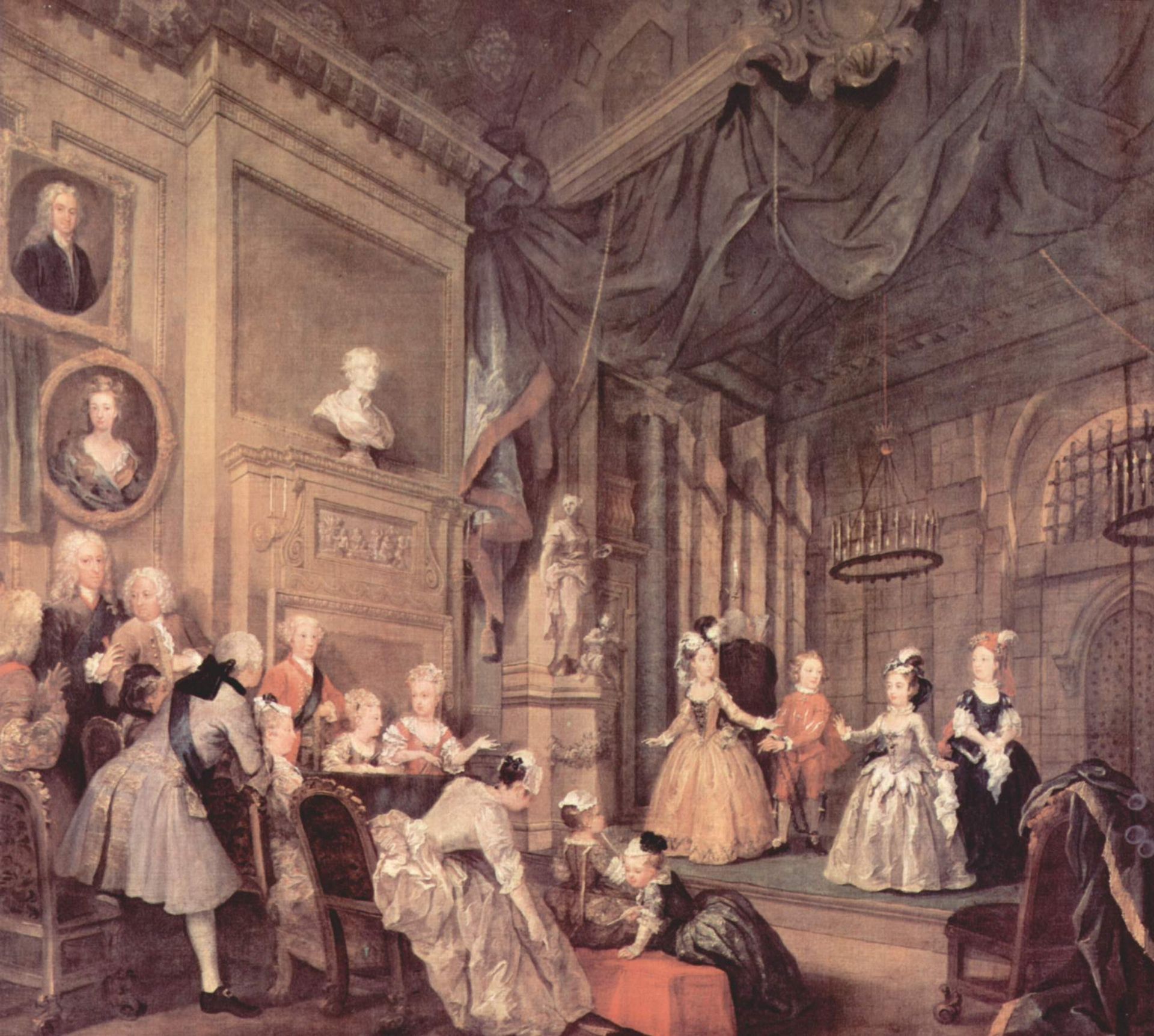 The Children's Theater In The House Of John Conduit by William Hogarth
