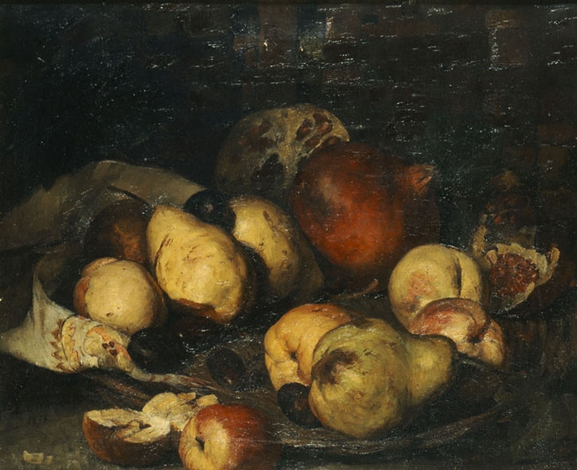 Basket with fruits by Polychronis Lembesis