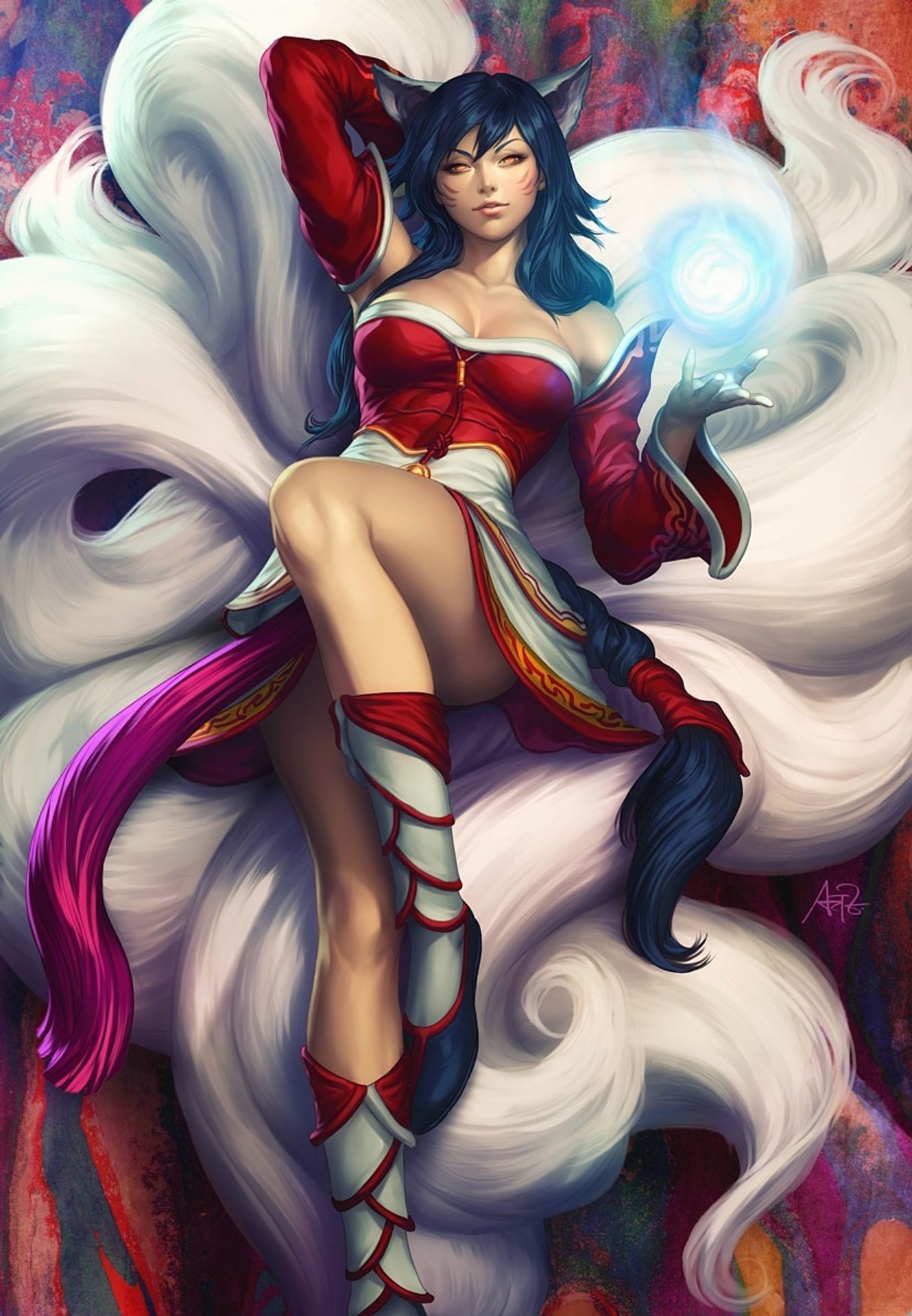 Foxy Ahri by Stanley Artgerm Lau