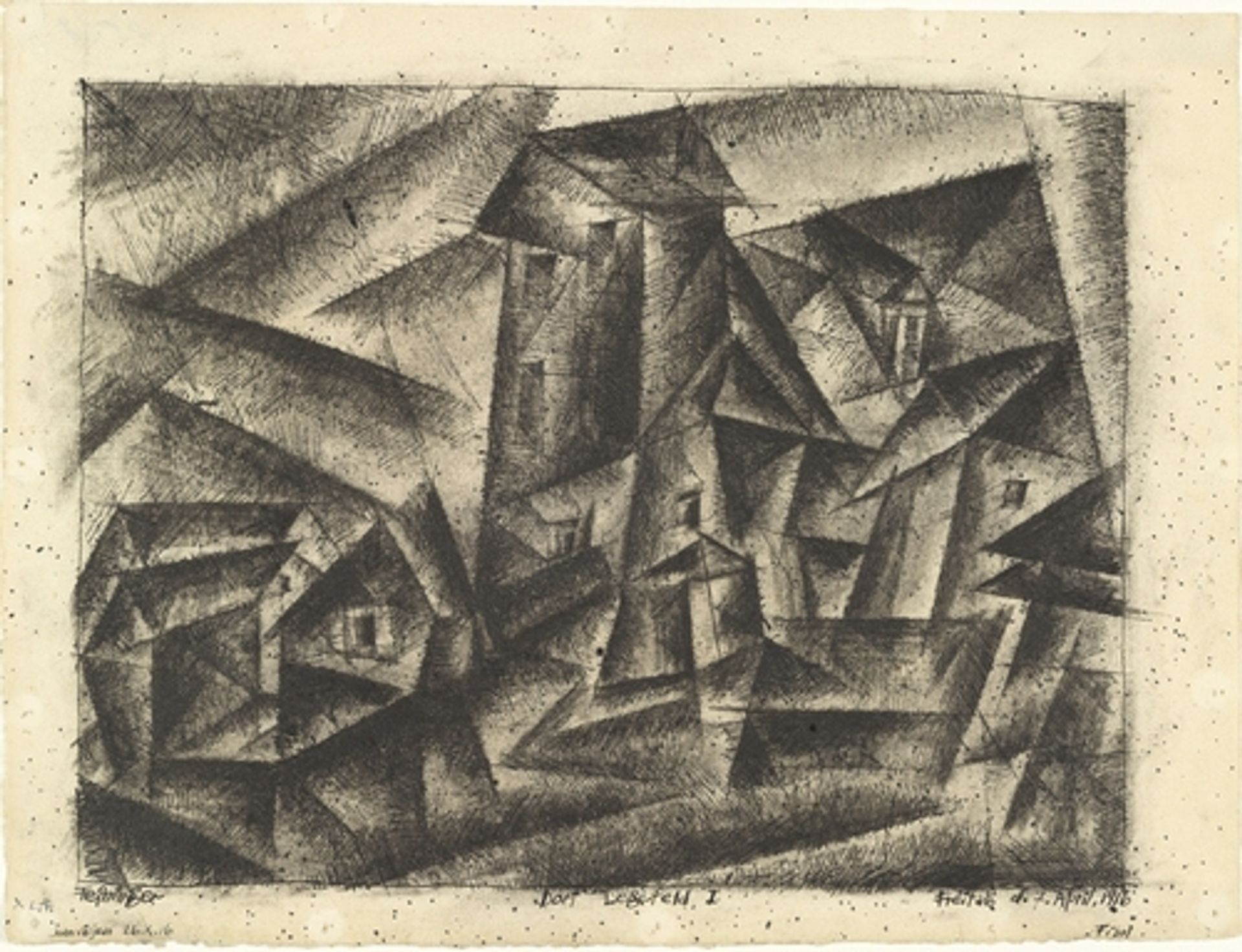 The Village of Legefeld I (Dorf Legefeld I) by Lyonel Feininger