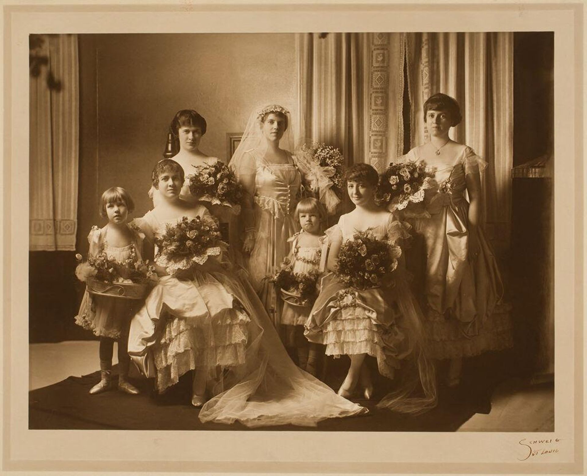 Untitled (wedding group portrait, St. Louis, Missouri) by Martin Schweig