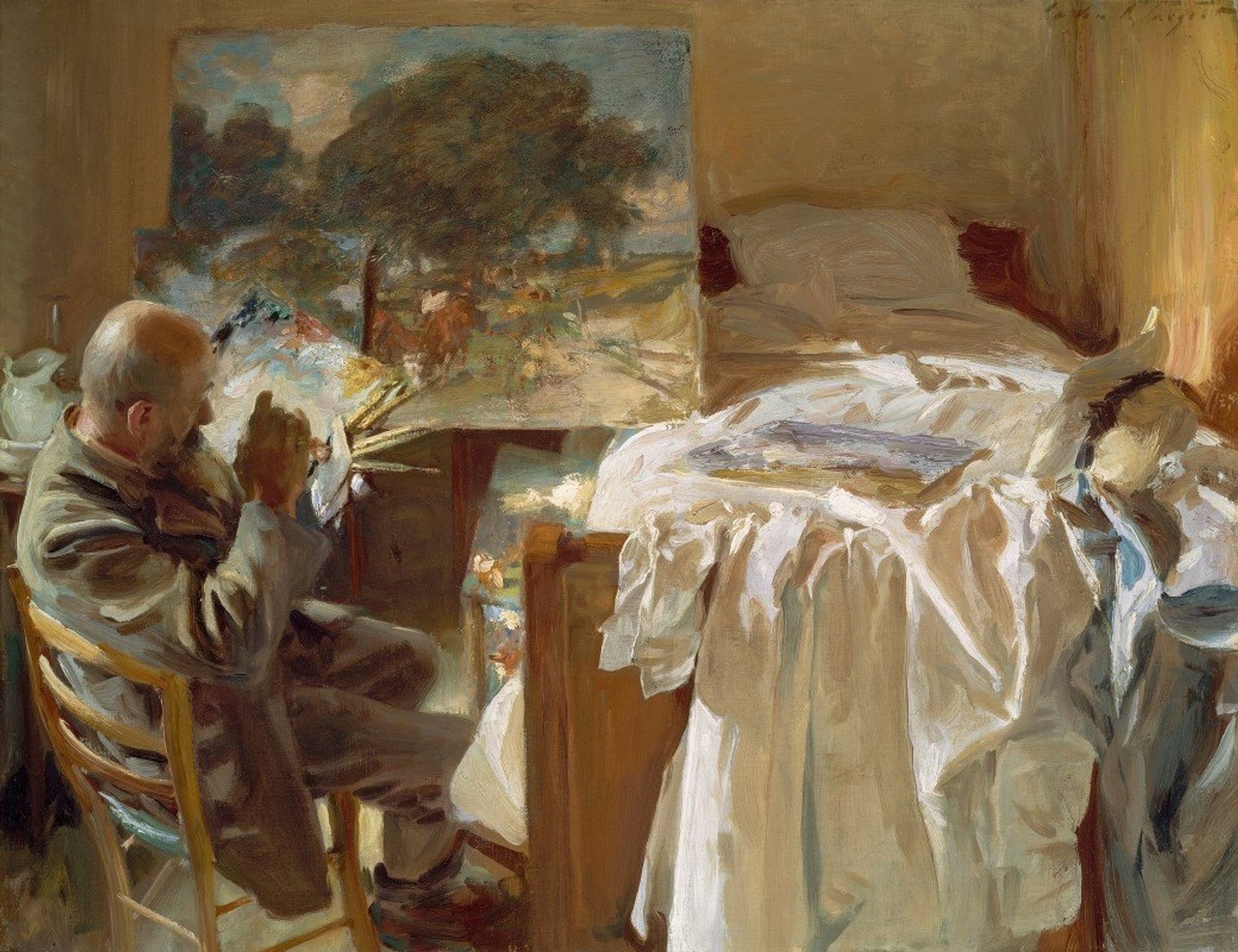 An Artist In His Studio by John Singer Sargent