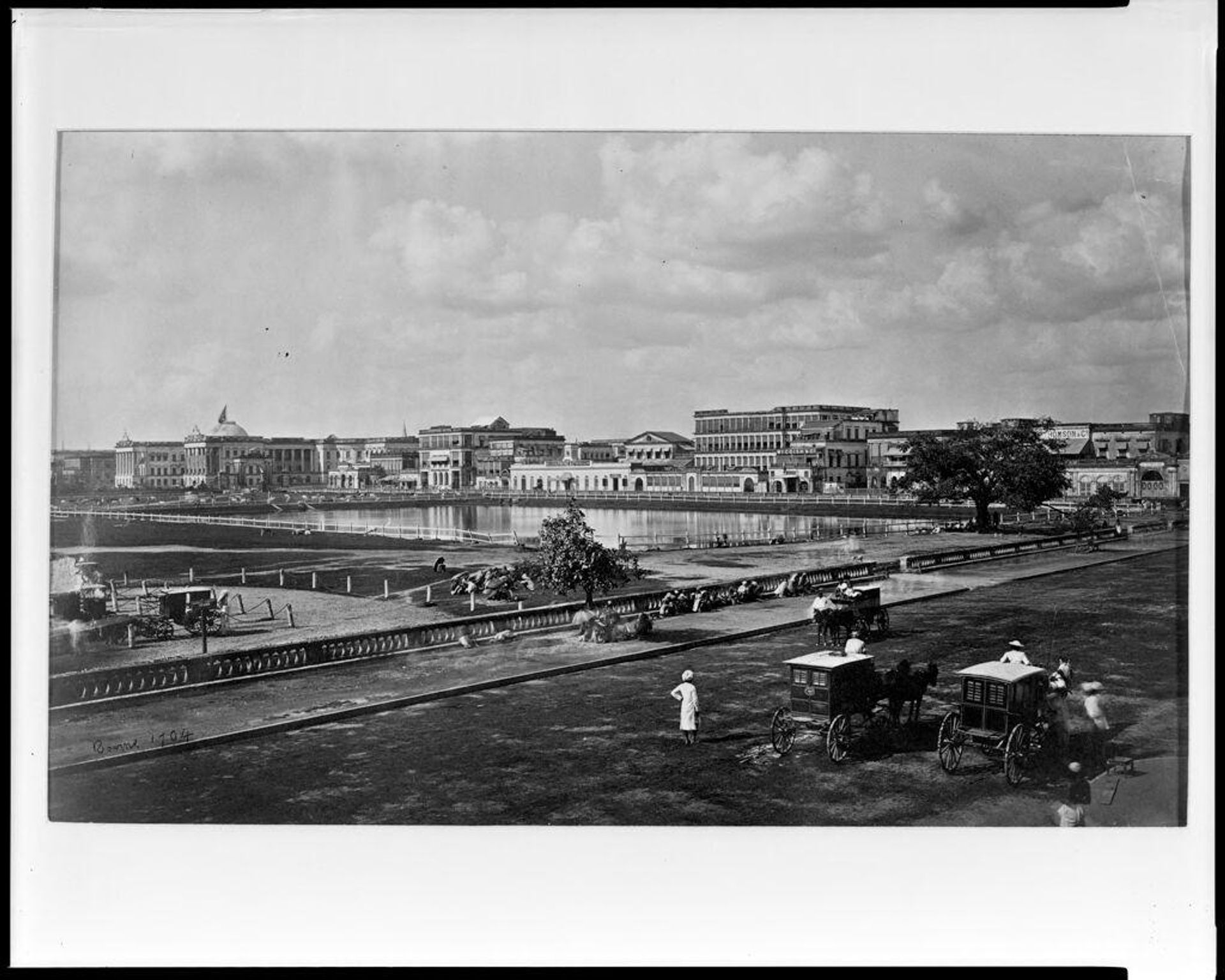 Calcutta, the Esplanade and Government House by Samuel Bourne