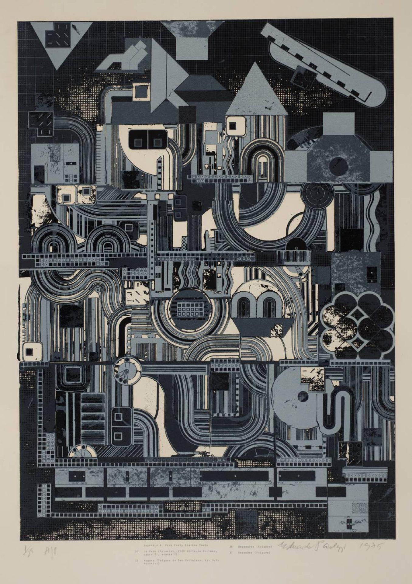 From Early Italian Poets by  Sir Eduardo Paolozzi