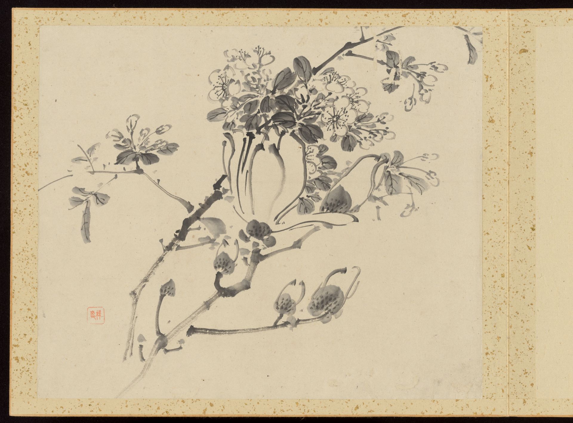 "Refined Elegance in the Four Seasons" (Shiji seiga), Album of Flower Paintings by Yamamoto Baiitsu