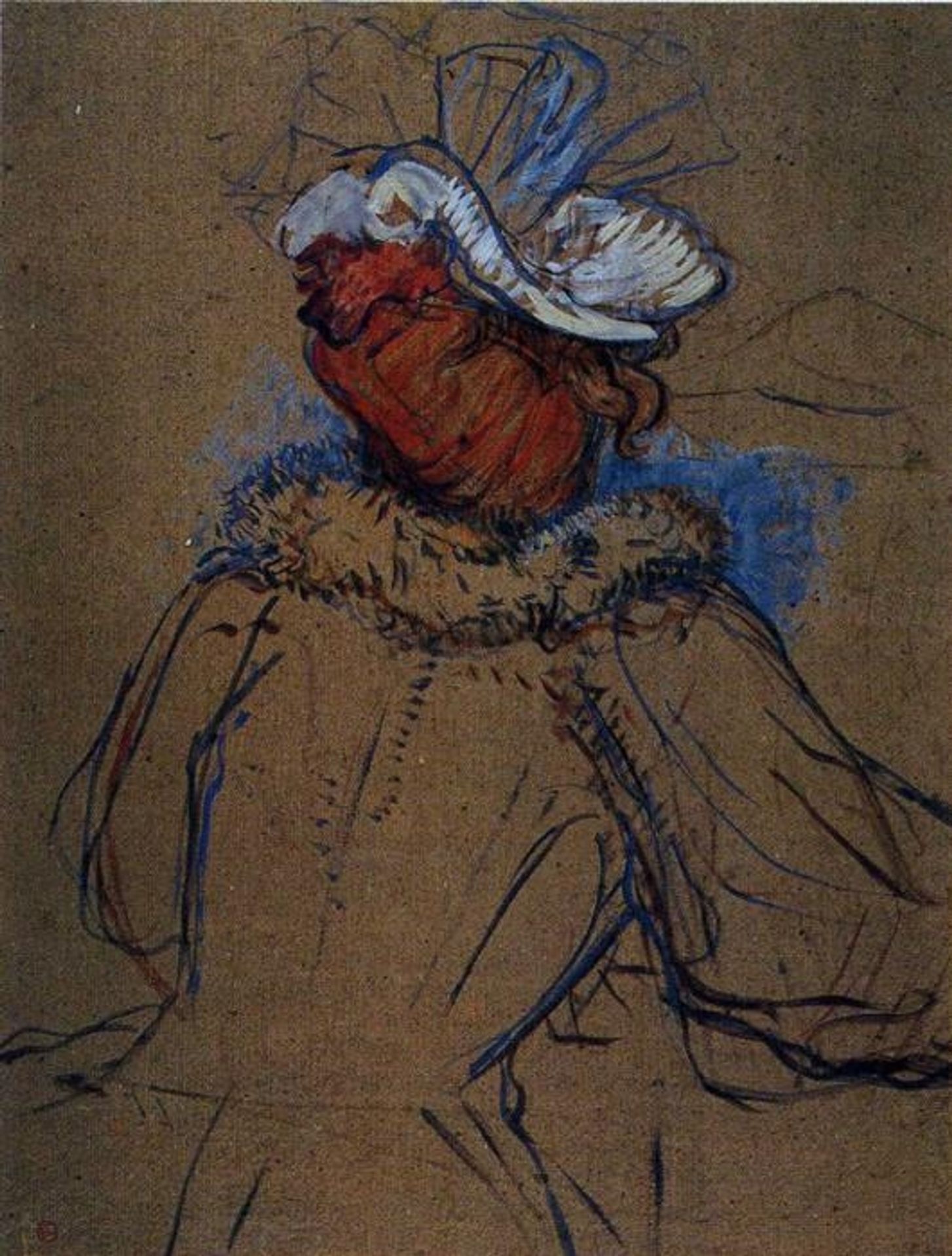 Red Haired Woman Seen from Behind by Henri de Toulouse-Lautrec