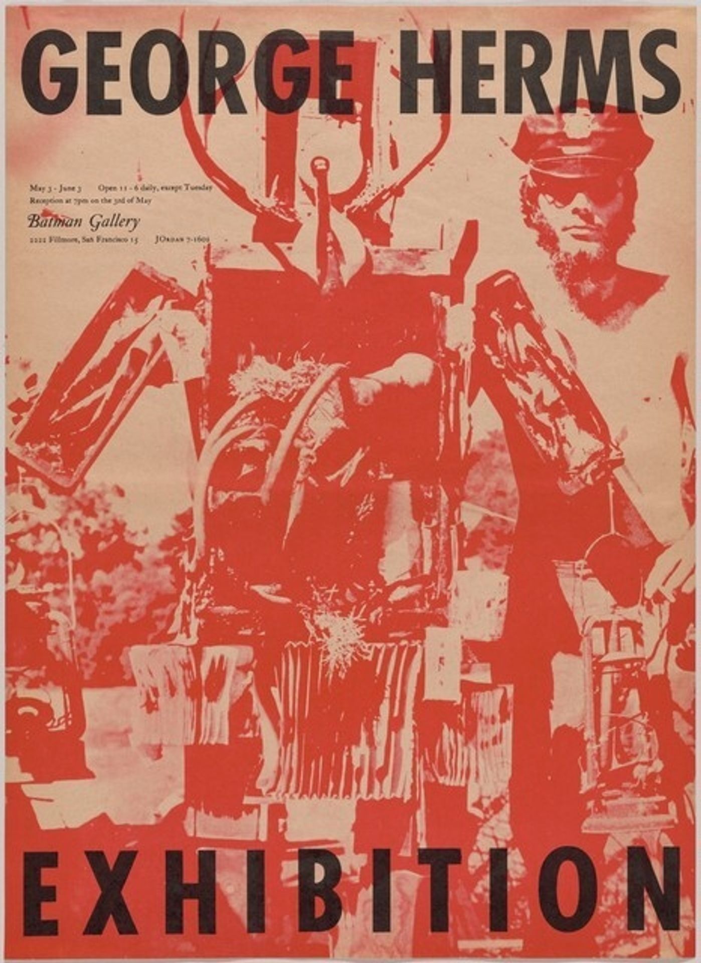 George Herms Exhibition Poster by Wallace Berman