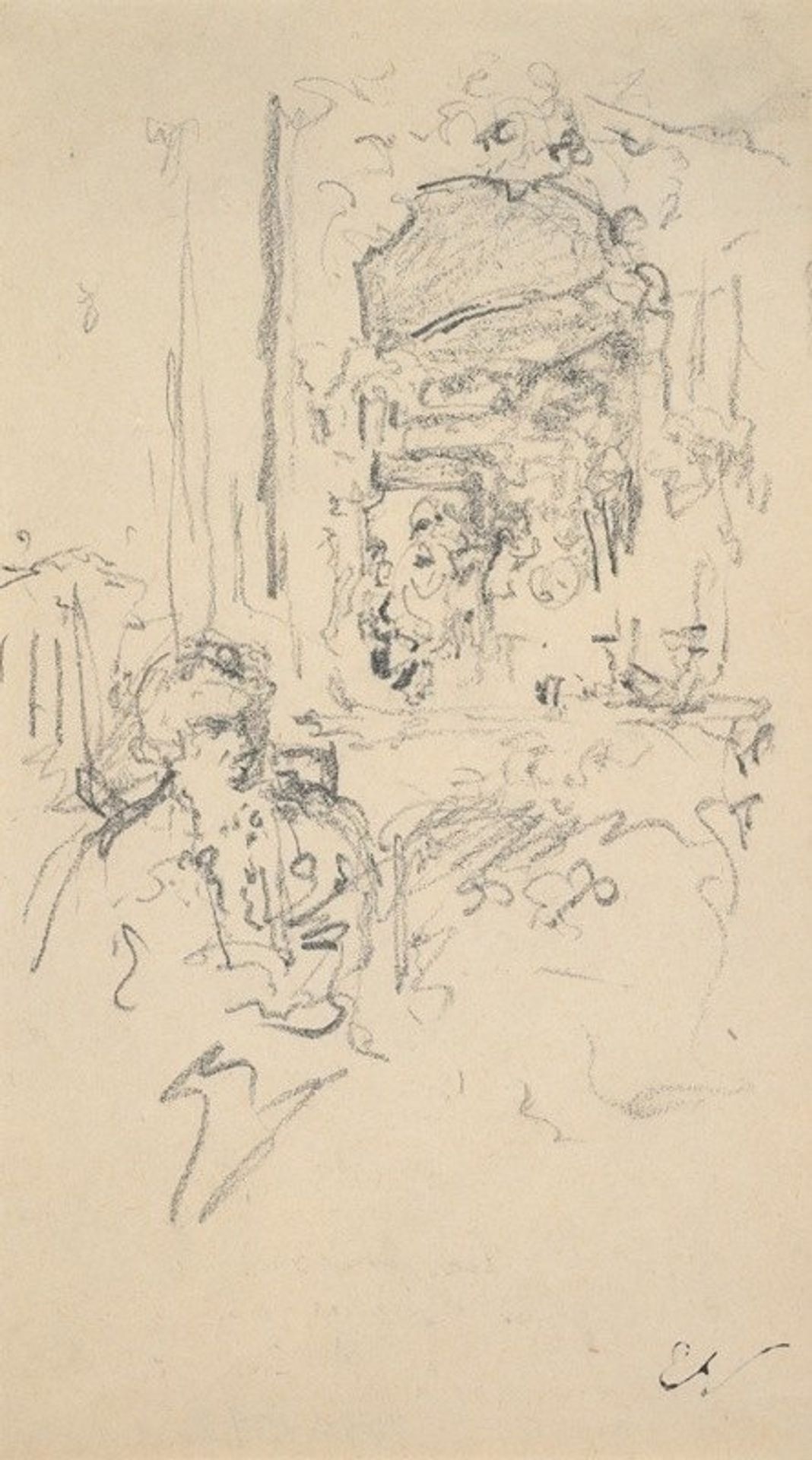 Madame Hessel in an Interior by Édouard Vuillard