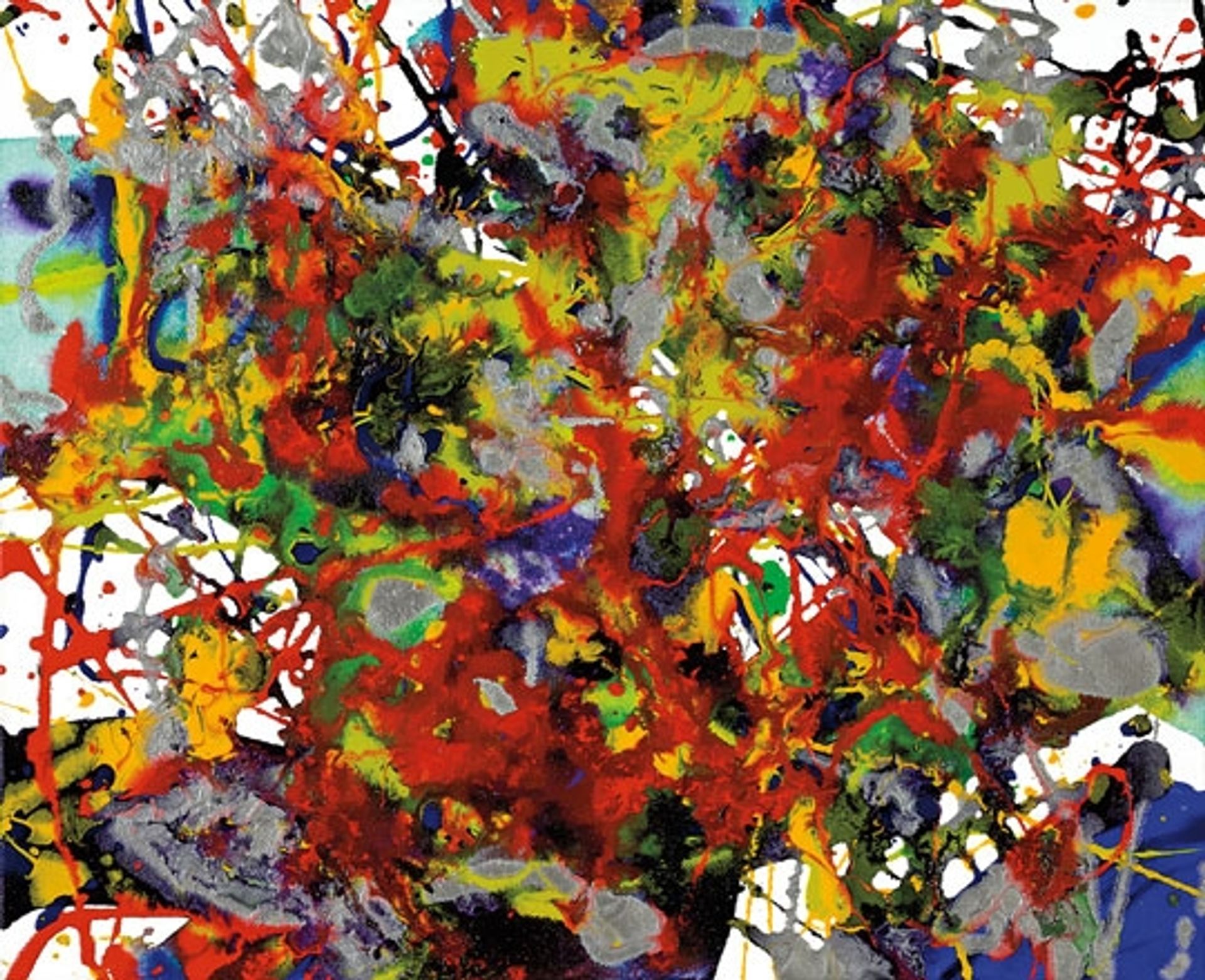 Untitled (SFP94-29, SFF.1708) by Sam Francis
