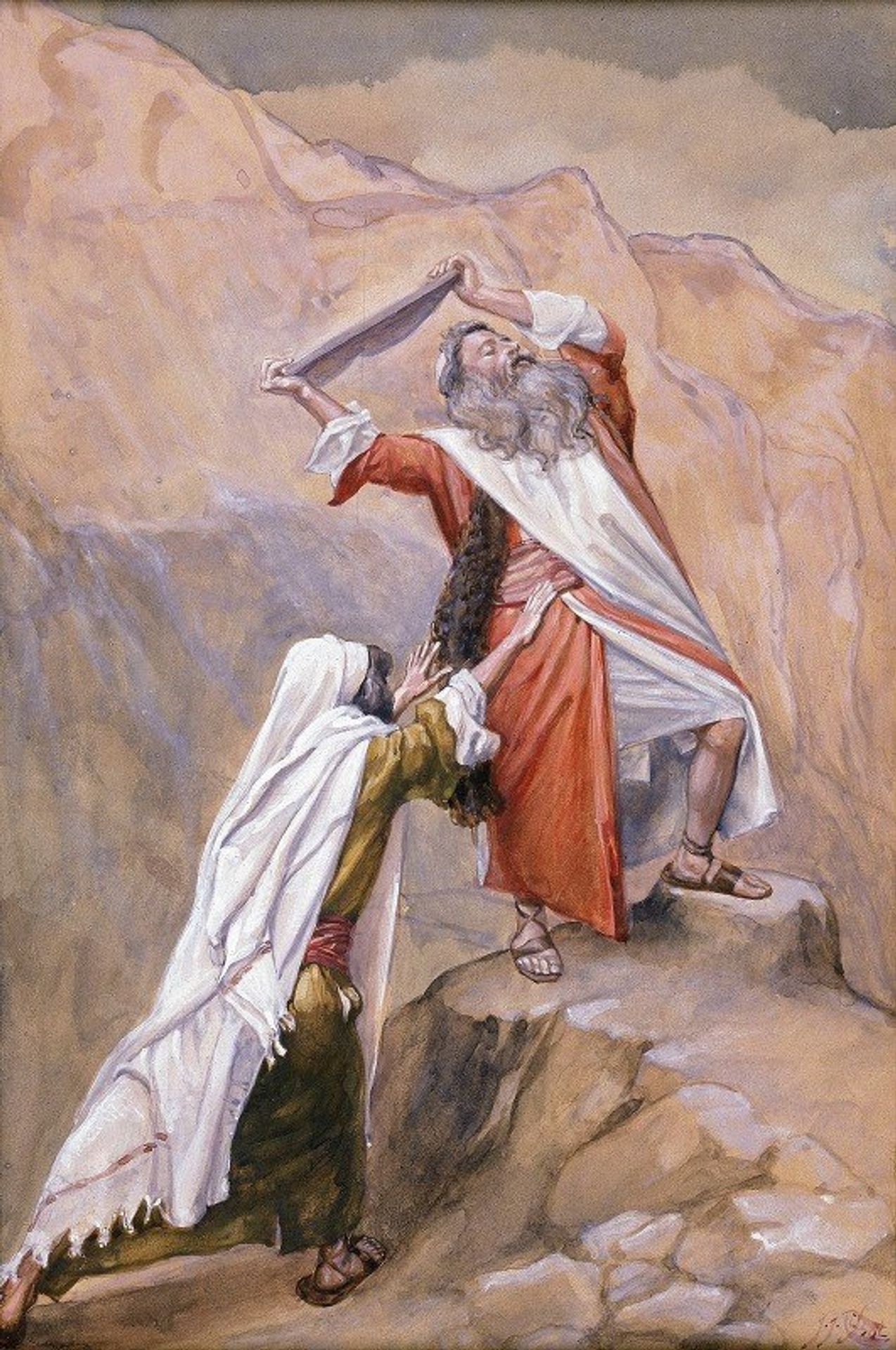 Moses Destroyeth the Tables of the Ten Commandments by James Tissot
