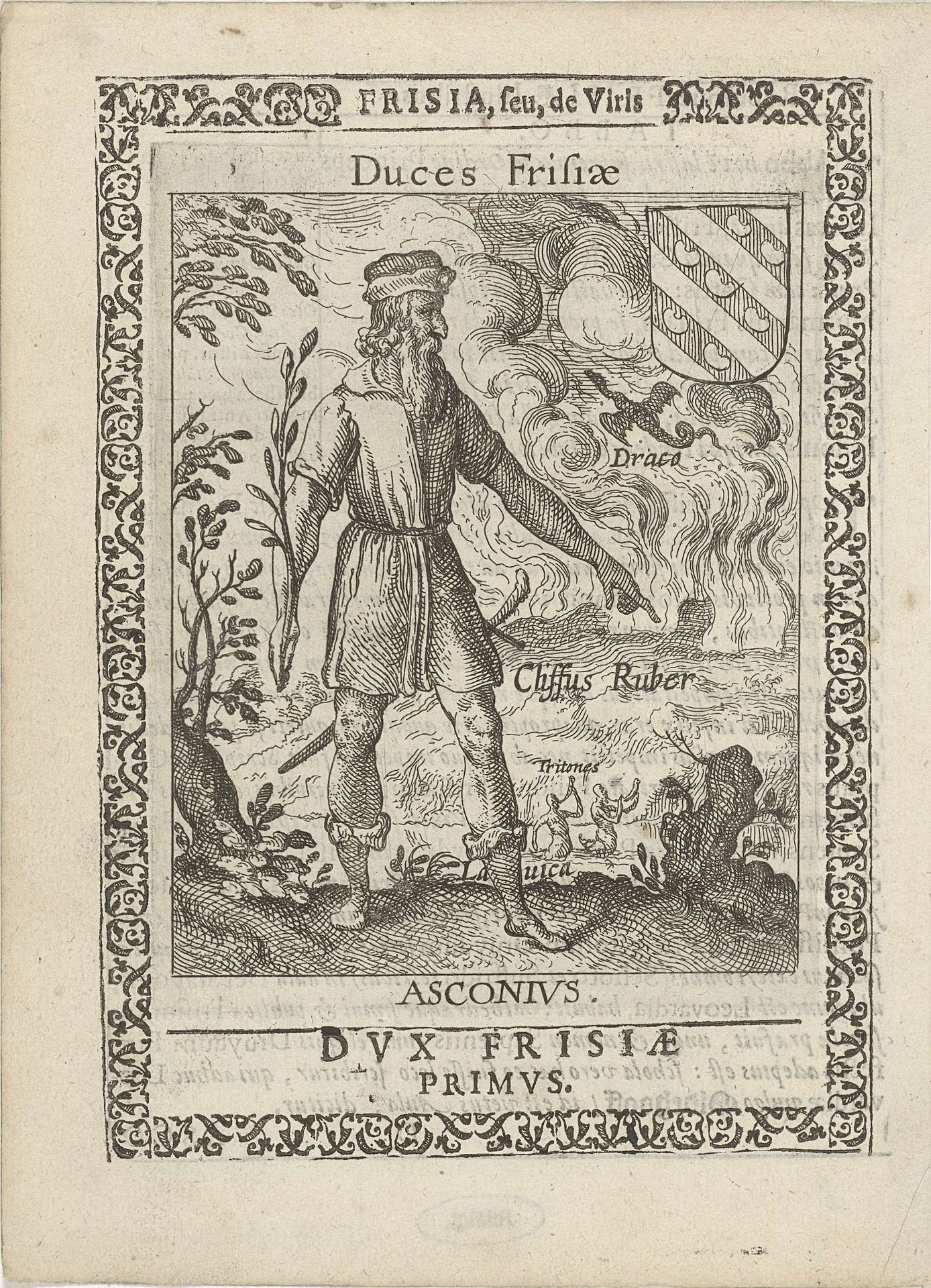 Ascon, eerste hertog der Friezen by Pieter Feddes van Harlingen