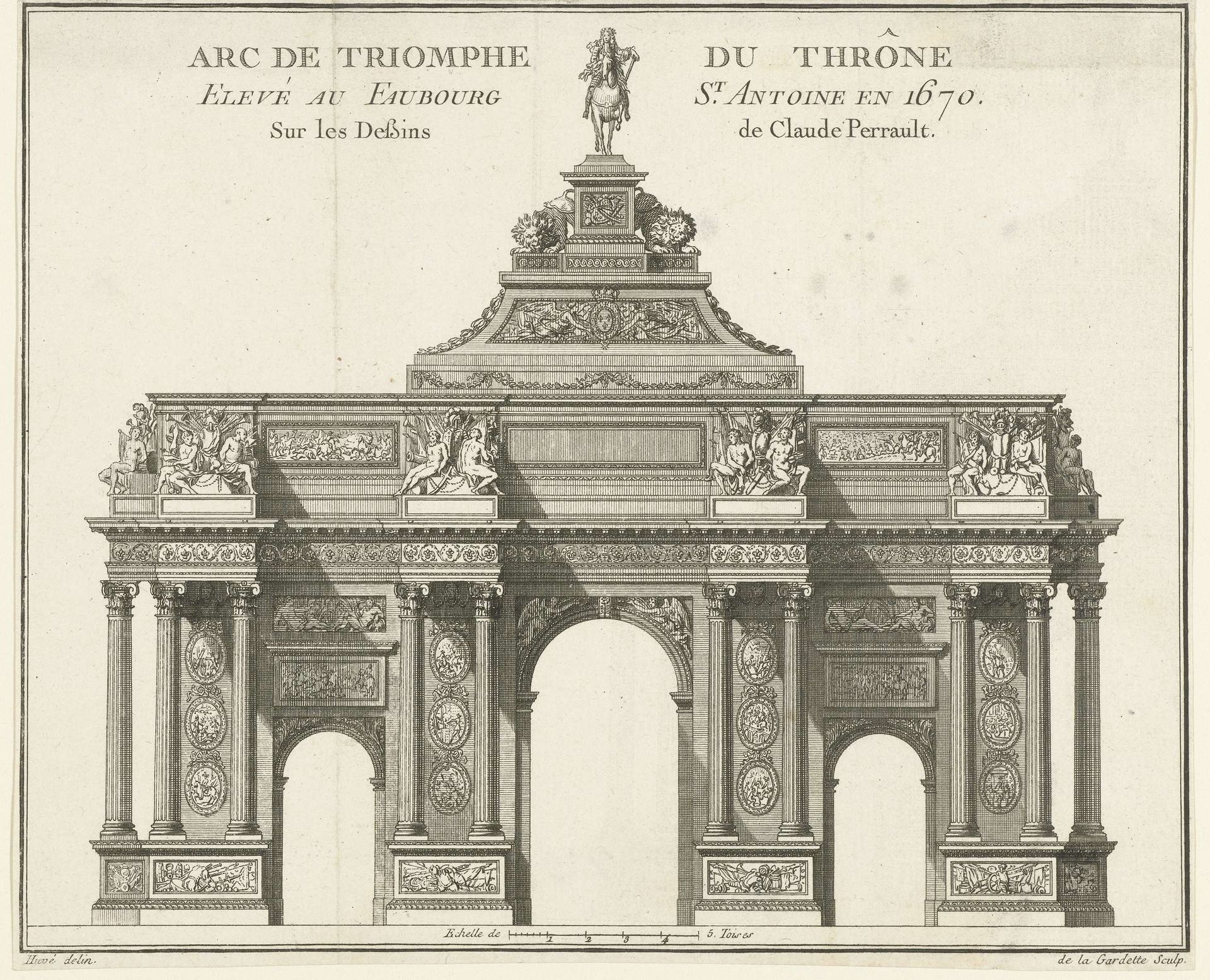 Arc de Triomphe du Thrône by de La Gardette