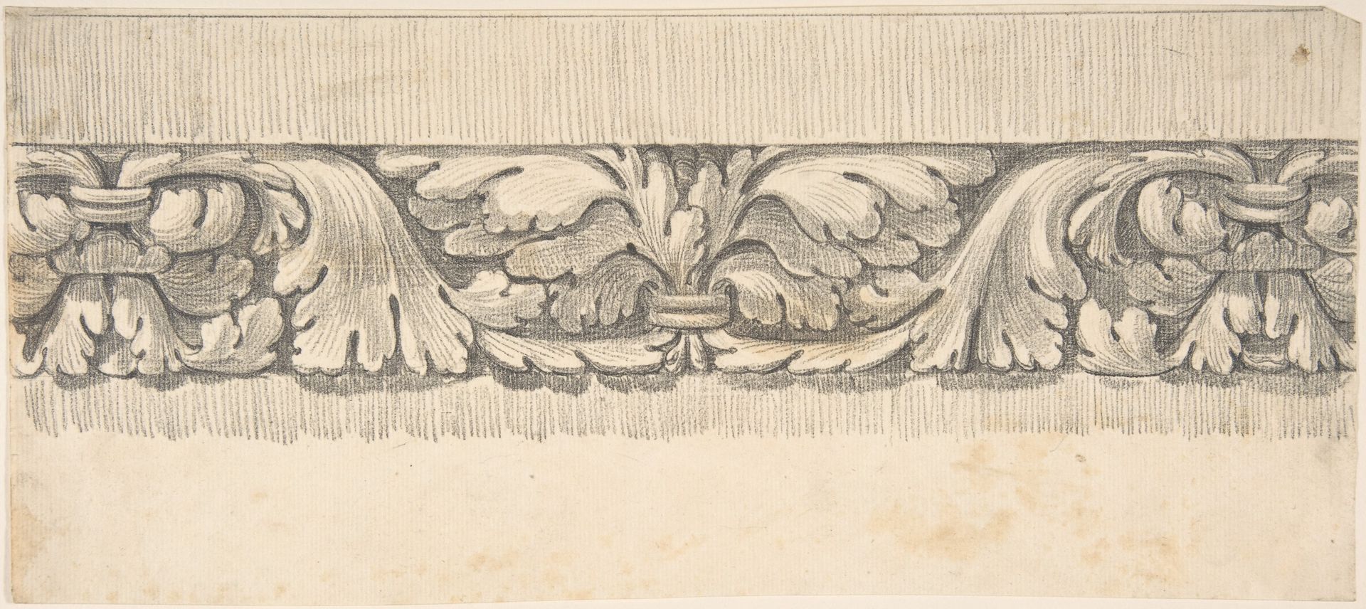 Border Design from a Classical Frieze, Decorated with Vines and Leaves by Thomas Hardwick