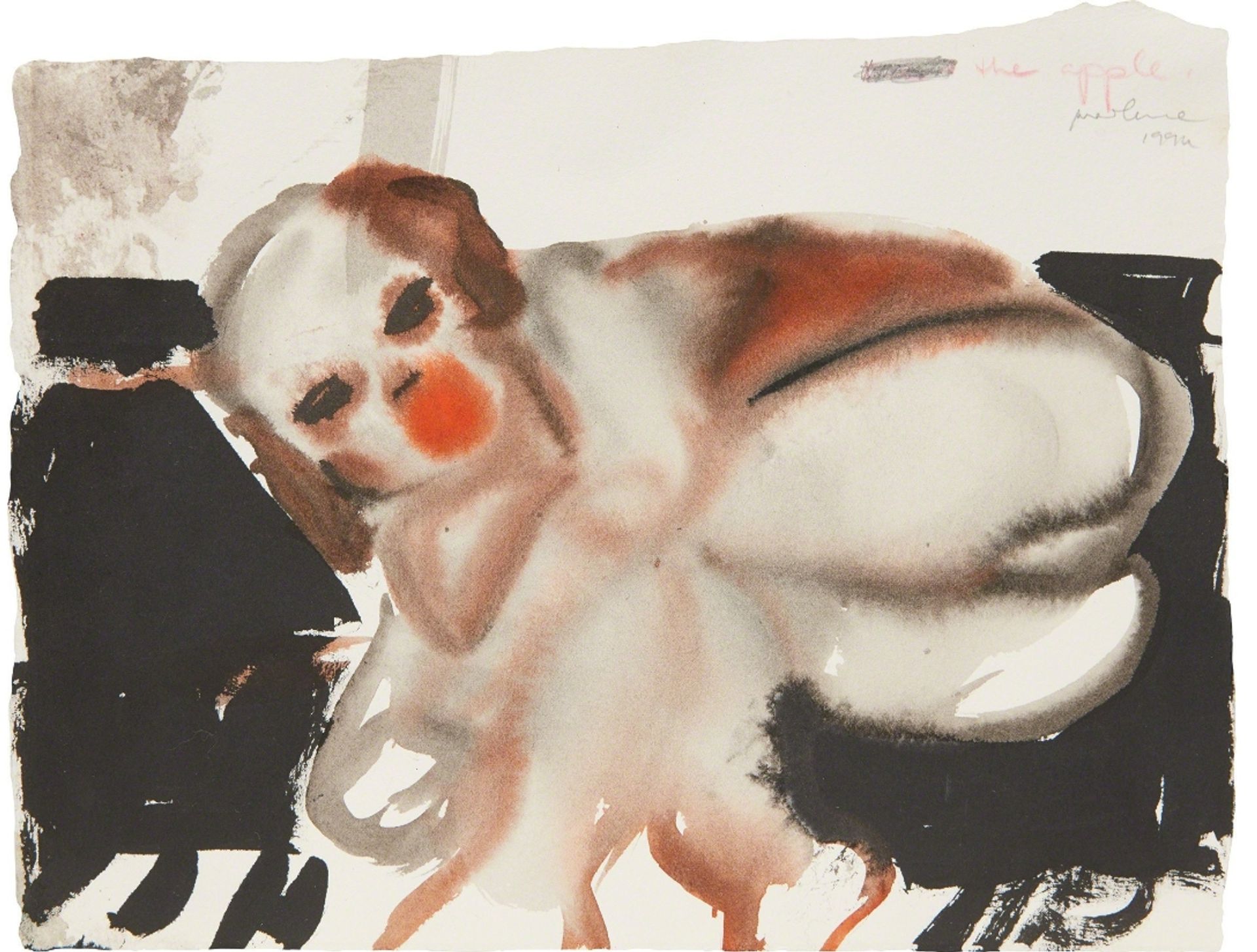 The Apple by Marlene Dumas
