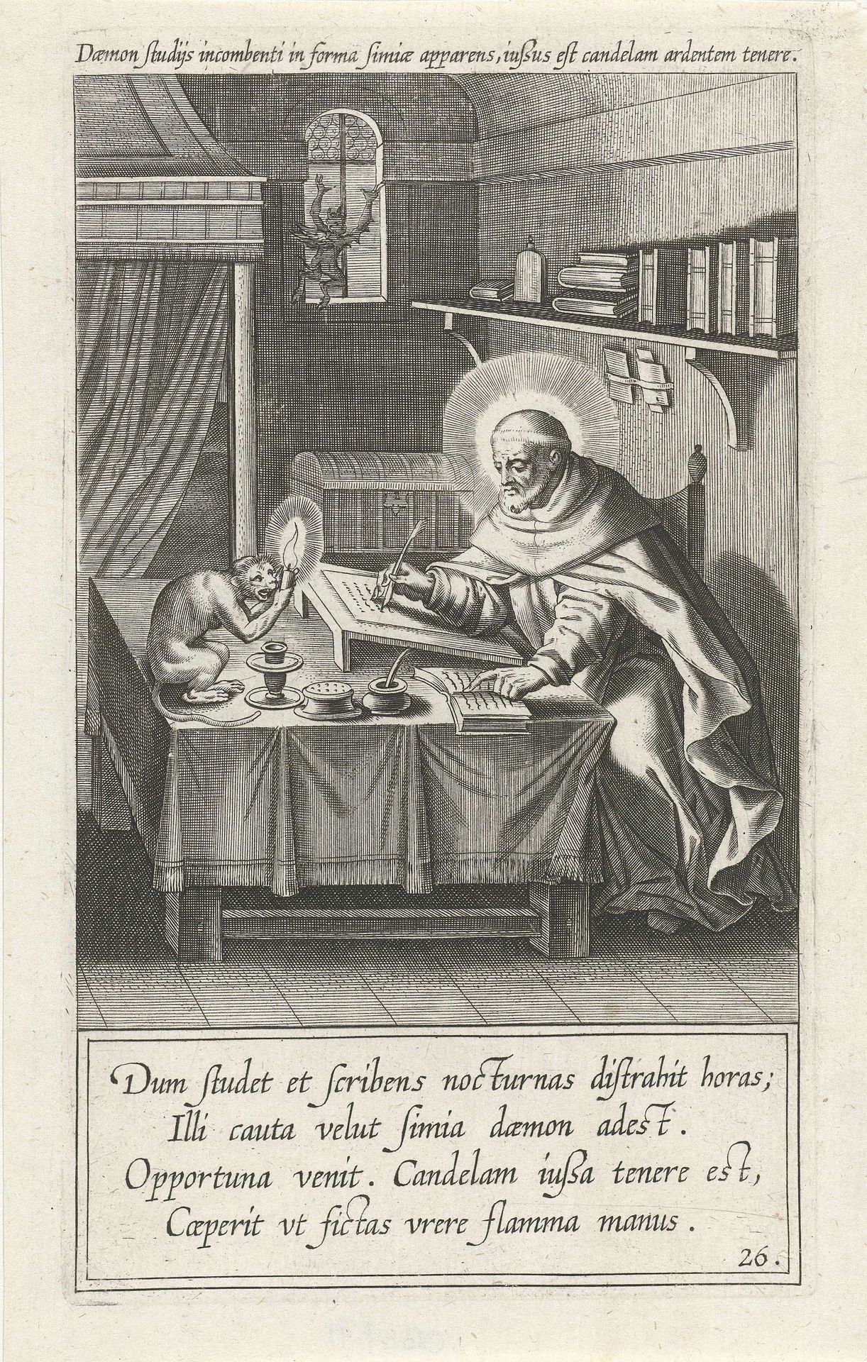 Verzoeking van de duivel by Theodoor Galle