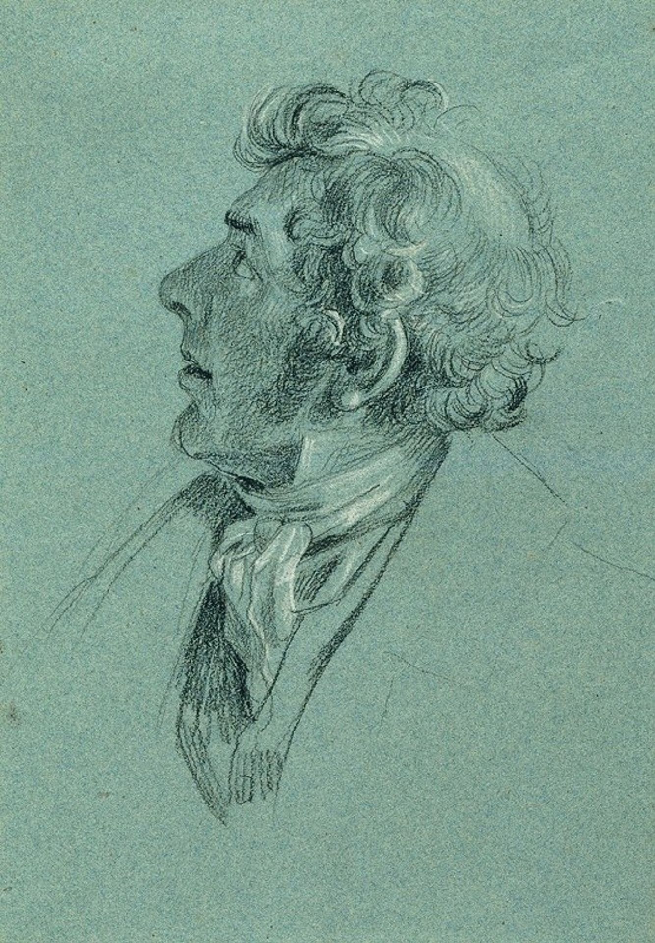 Kopfstudie zu ‘Rückkehr des Kaisers Franz aus Pressburg’ by Johann Peter Krafft