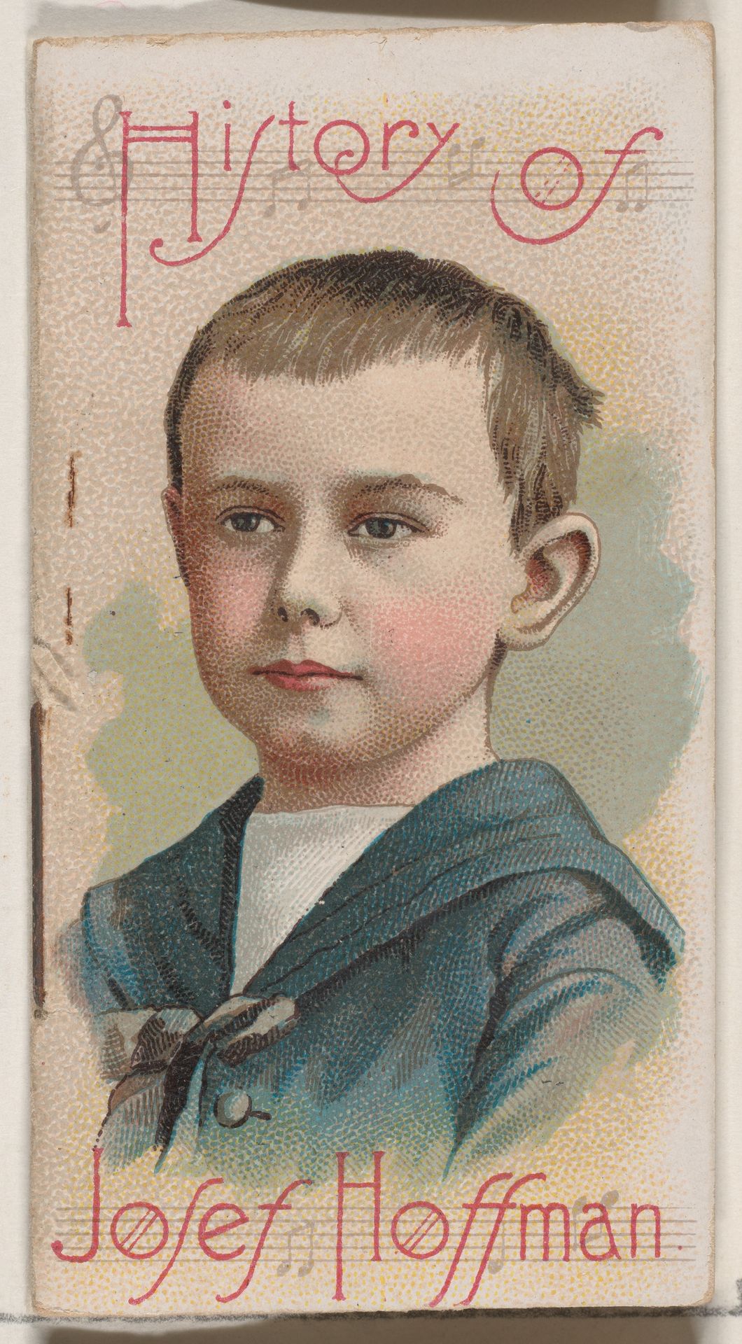 History of Josef Hoffman, from the Histories of Poor Boys and Famous People series of booklets (N79) for Duke brand cigarettes by W. Duke, Sons & Co.