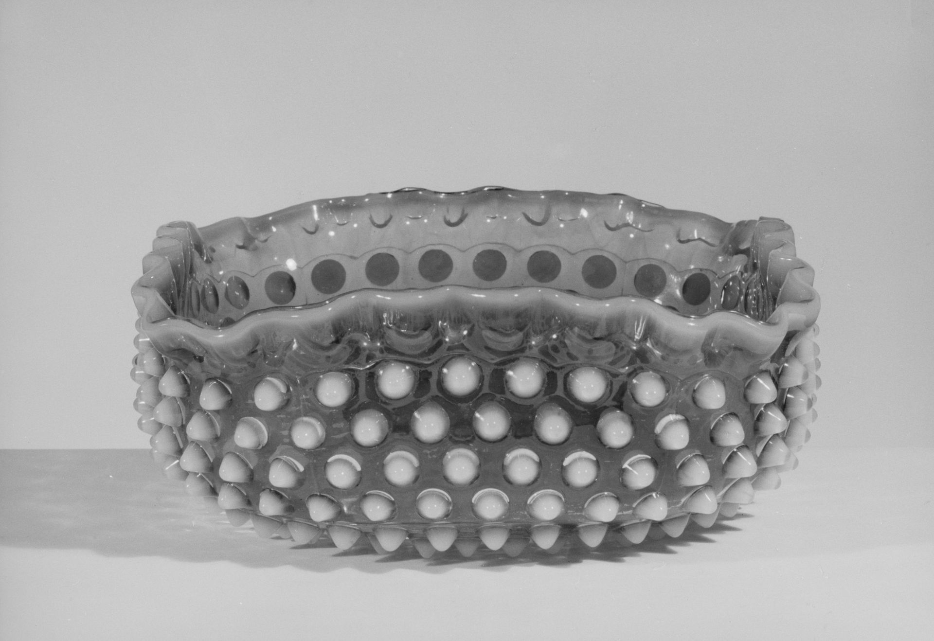 Hobnail Fruit Bowl by Hobbs, Brockunier and Company