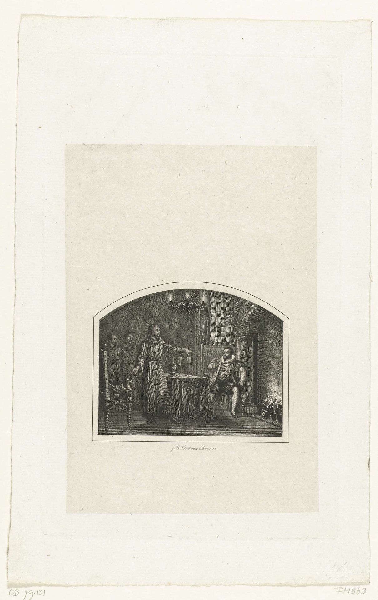 Herman de Ruiter eist het slot van de slotvoogd op, 1570 by Jan Baptist Tetar van Elven