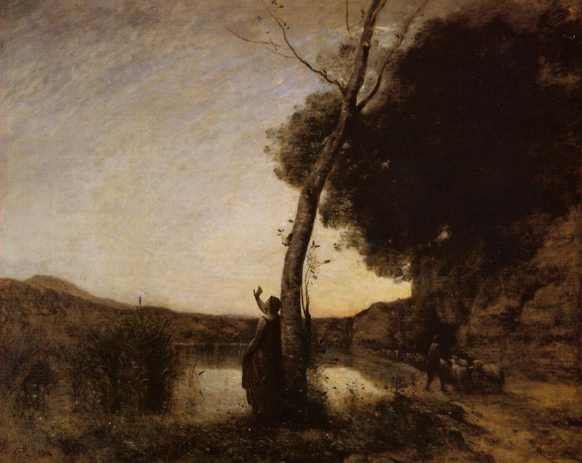 The Evening Star by Camille Corot