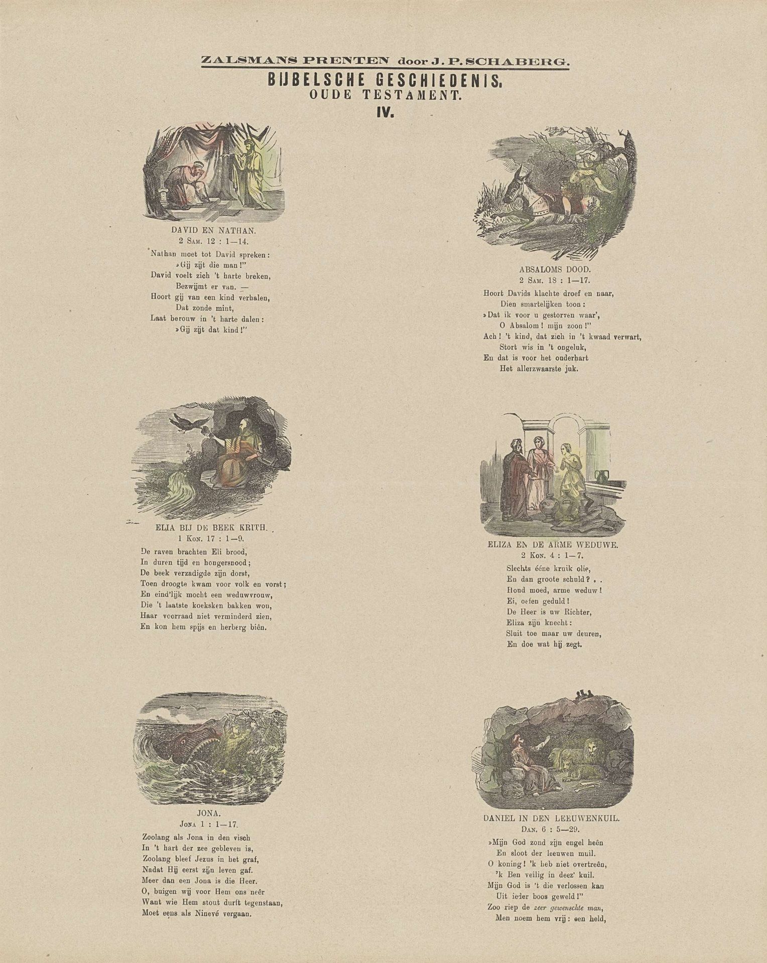 Bijbelsche geschiedenis / Oude Testament by Gerhardus Philippus Zalsman