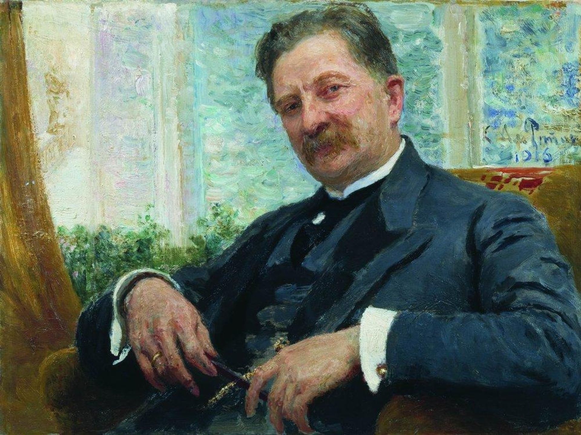 Portrait of Vengerov by Ilya Repin