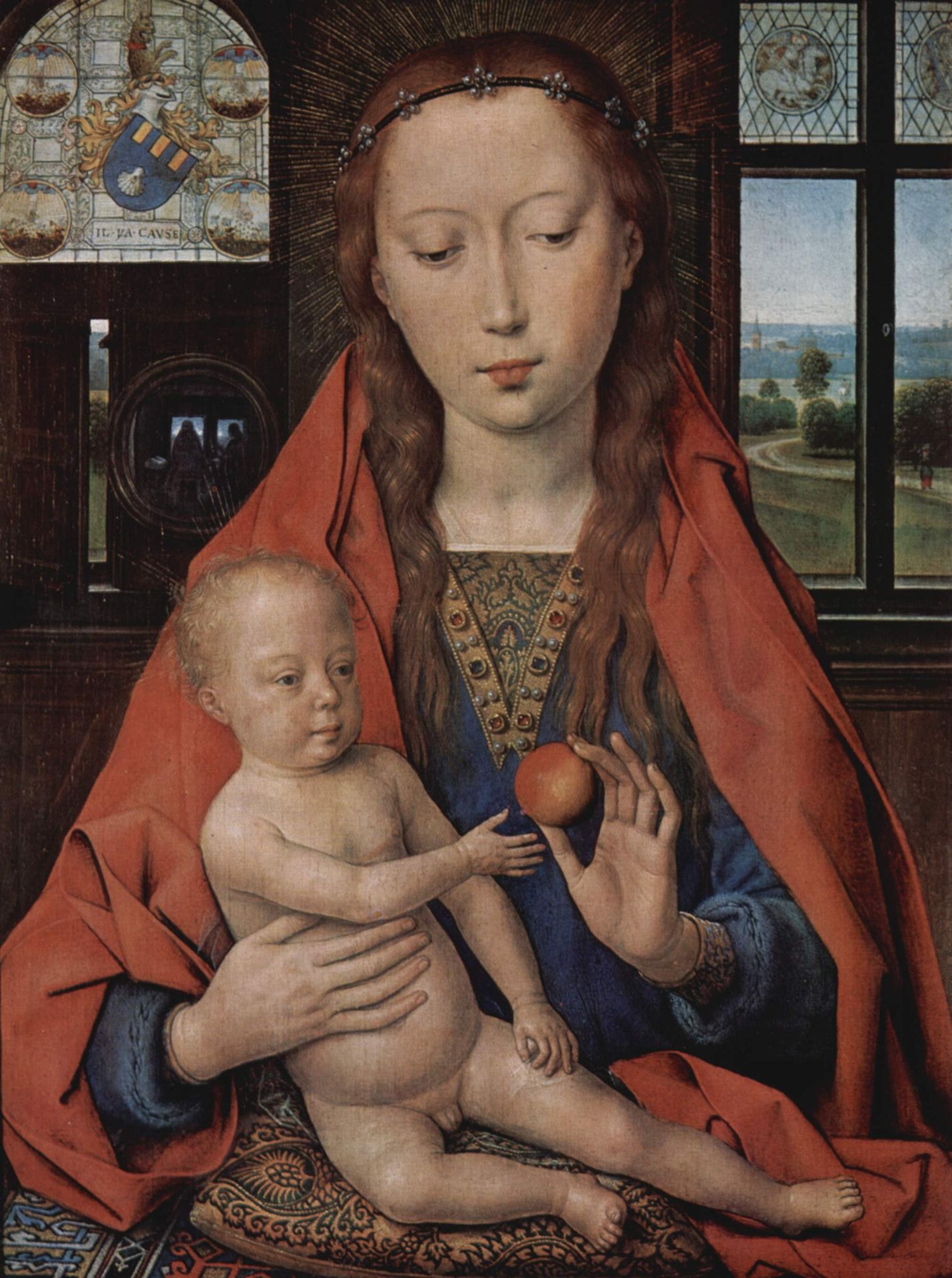 Madonna and Child, from The Diptych of Maerten van Nieuwenhove by Hans Memling