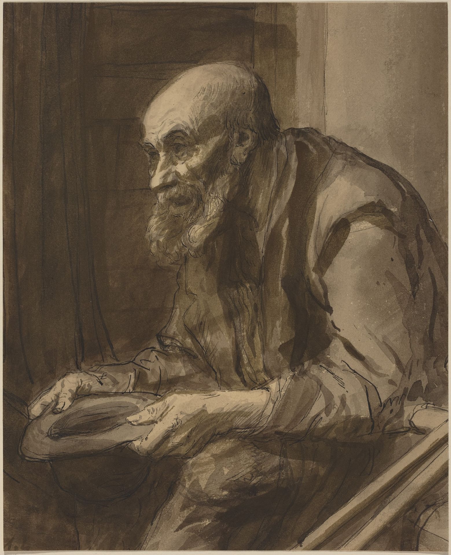 Beggar with Crutches by Alphonse Legros
