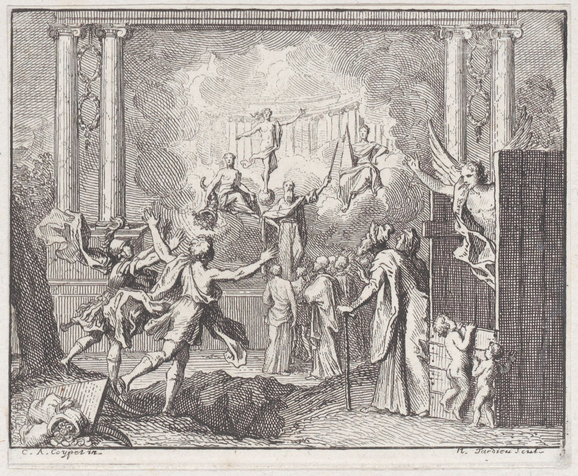 Book 5, Fable 14: the present and the future (Le present et l'avenir) by Nicolas Henry Tardieu
