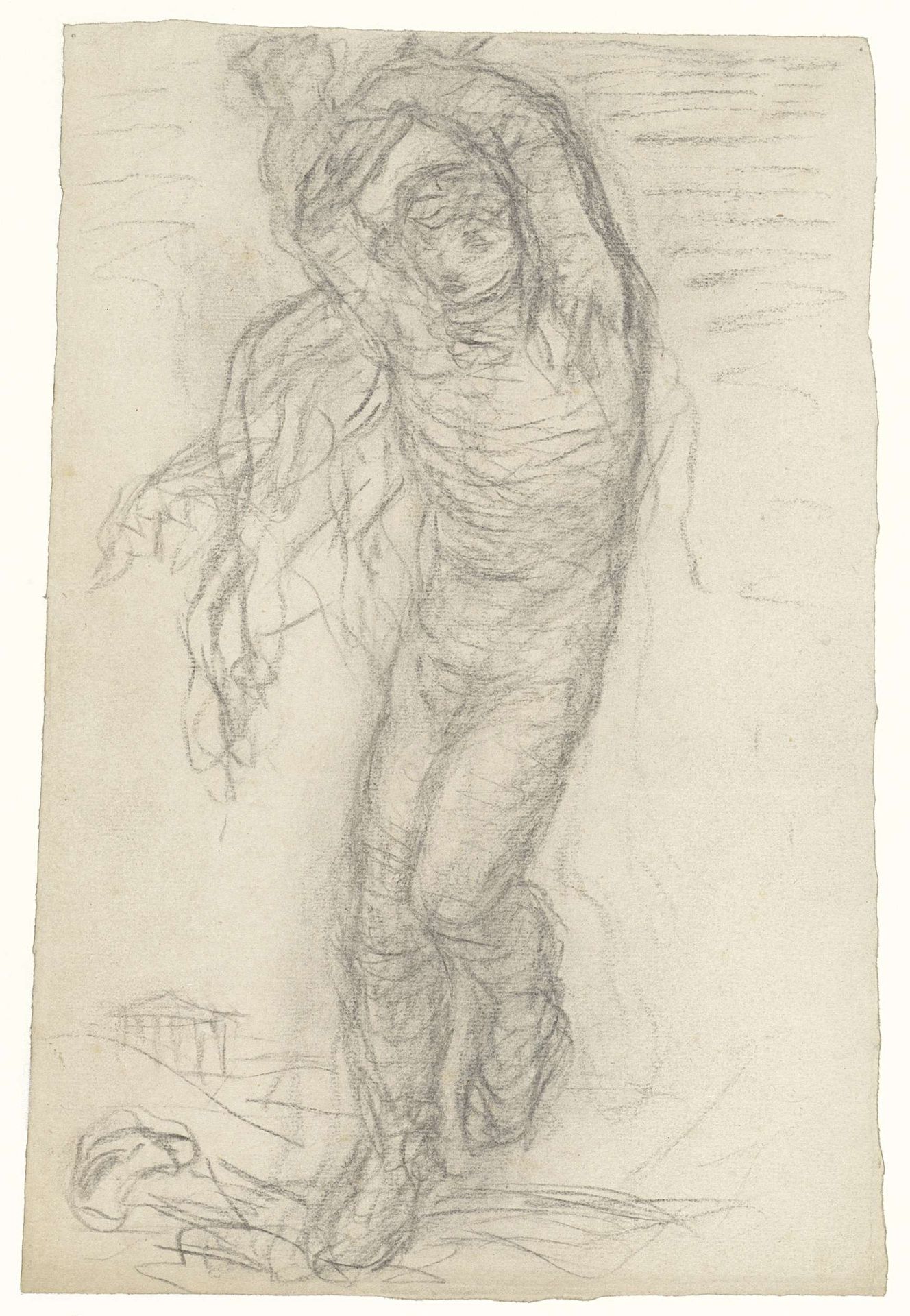Dansende figuur, van voren by Matthijs Maris